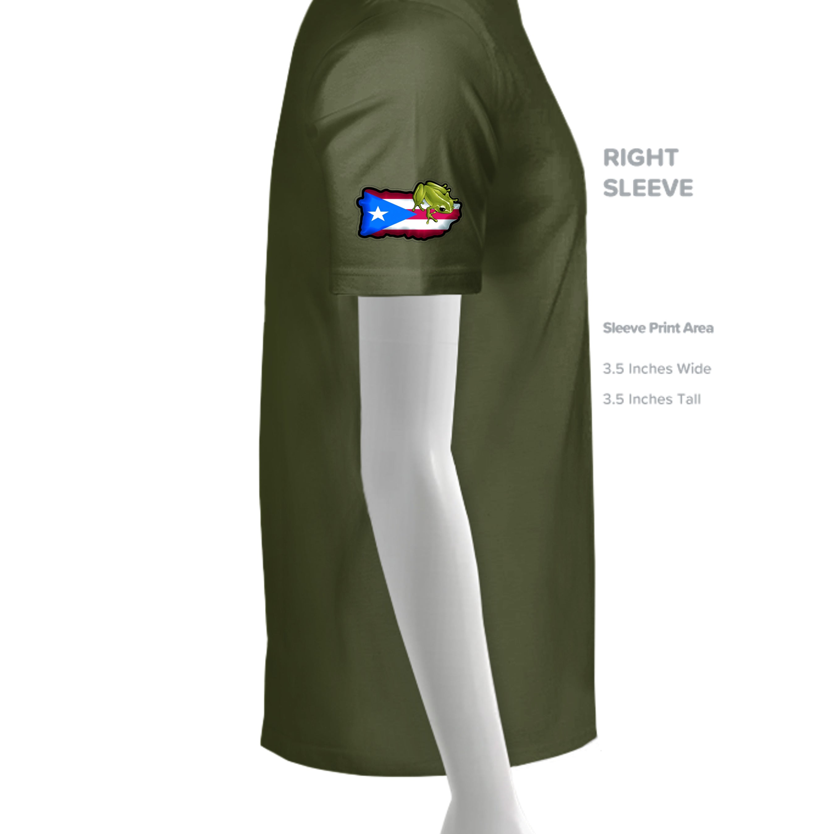 MILITARY GREEN - G500 - SLEEVE_RIGHT
