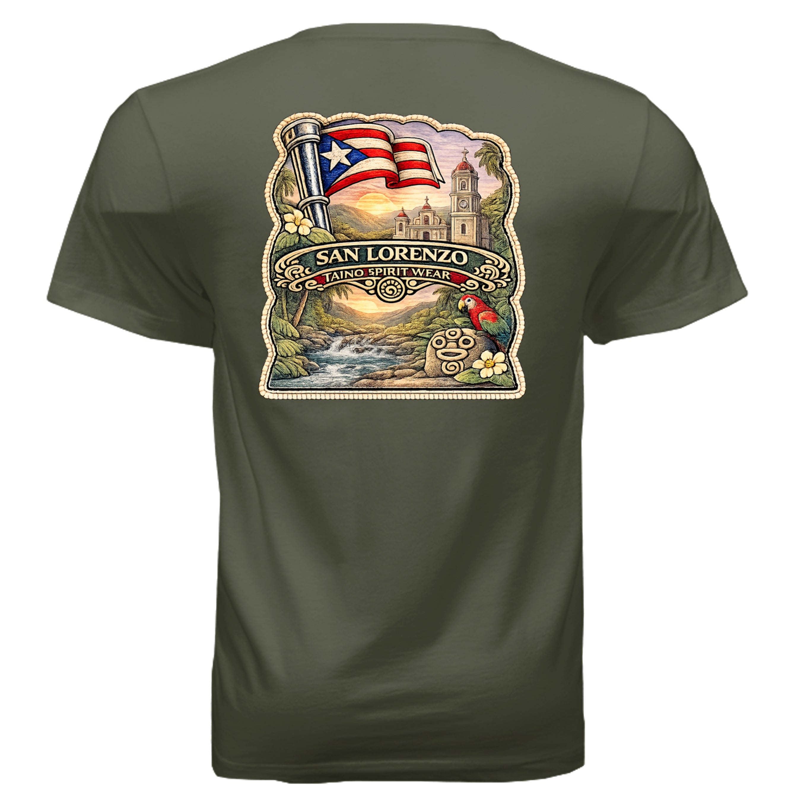 MILITARY GREEN - 3005 - BACK