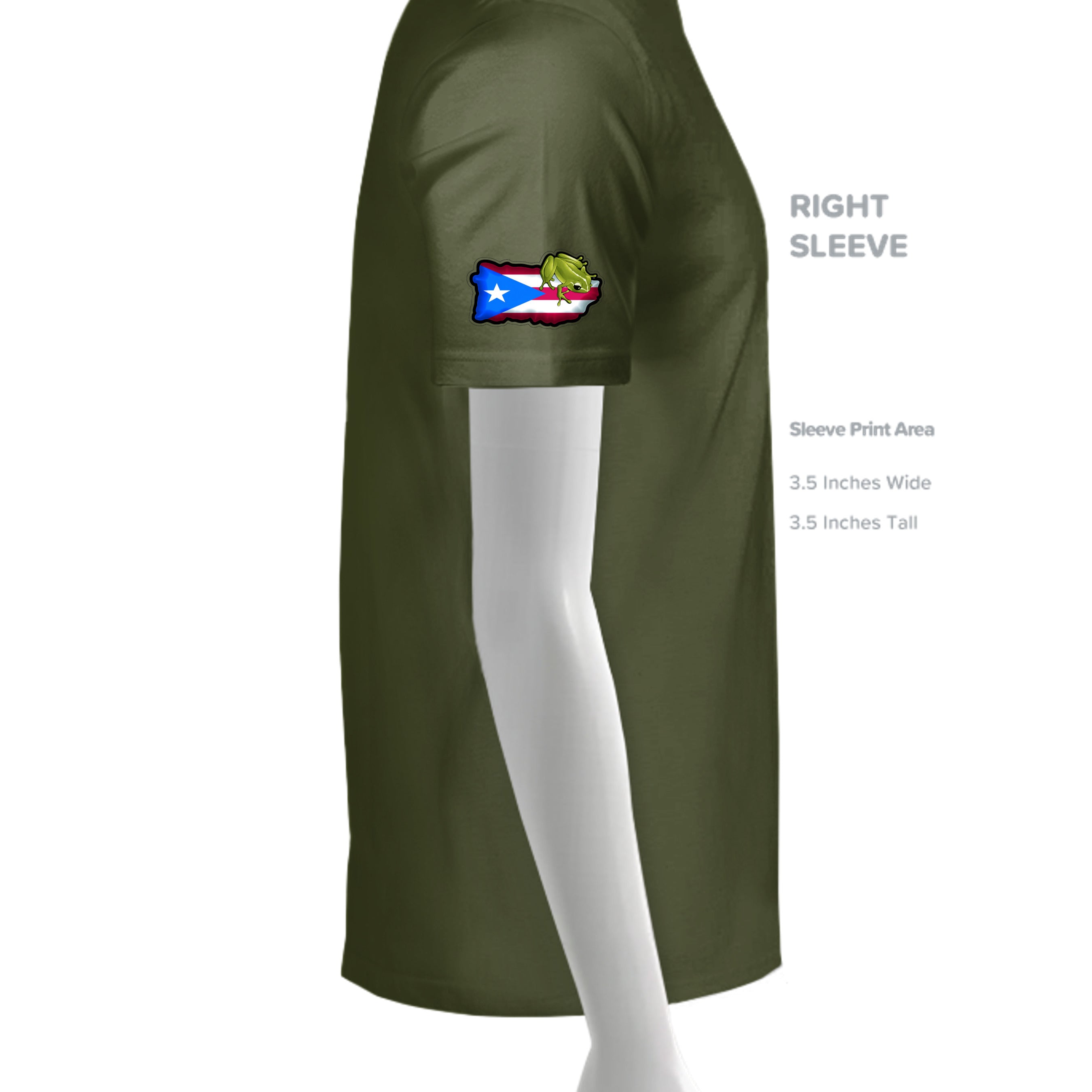 MILITARY GREEN - G500 - SLEEVE_RIGHT