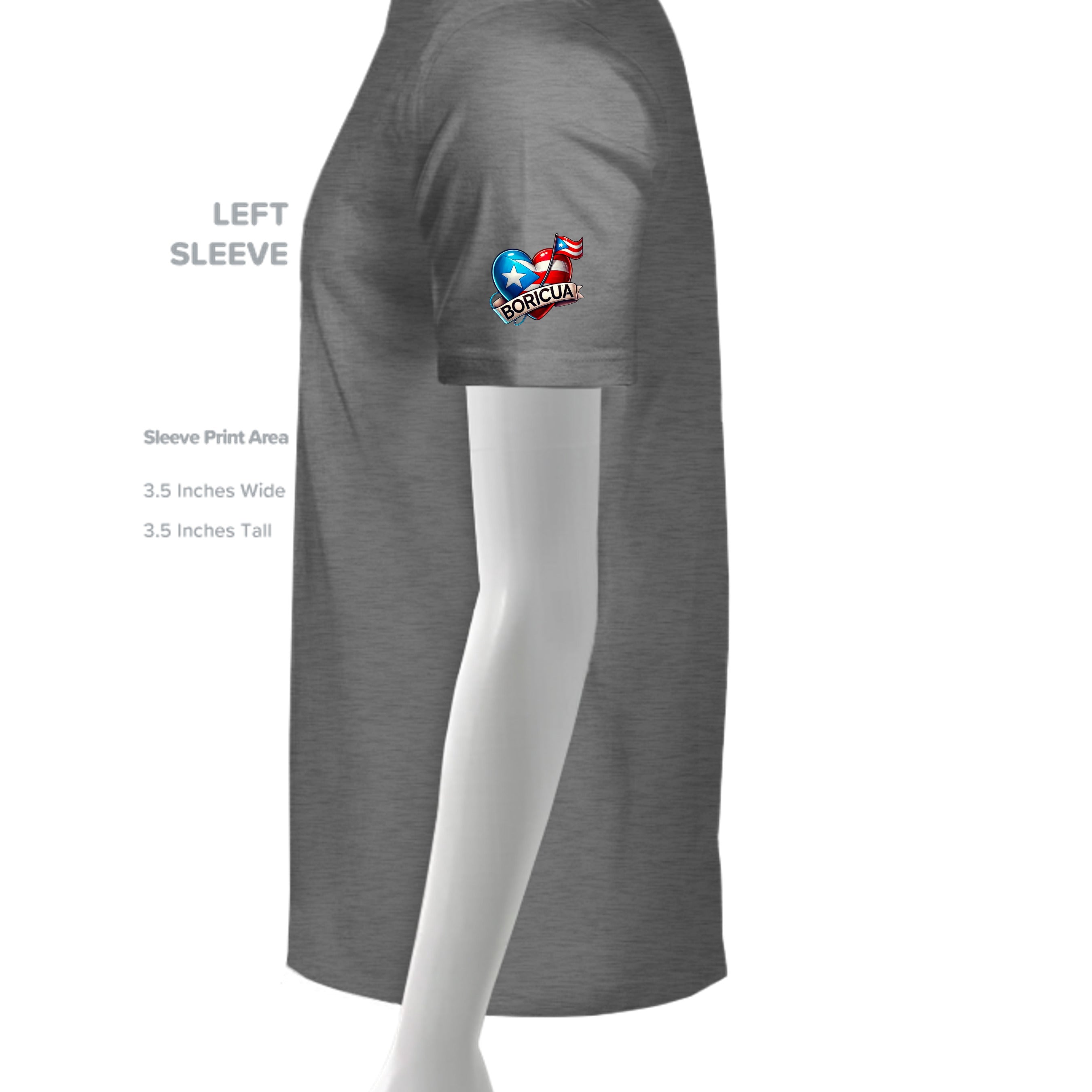 GRAPHITE HEATHER - G500 - SLEEVE_LEFT
