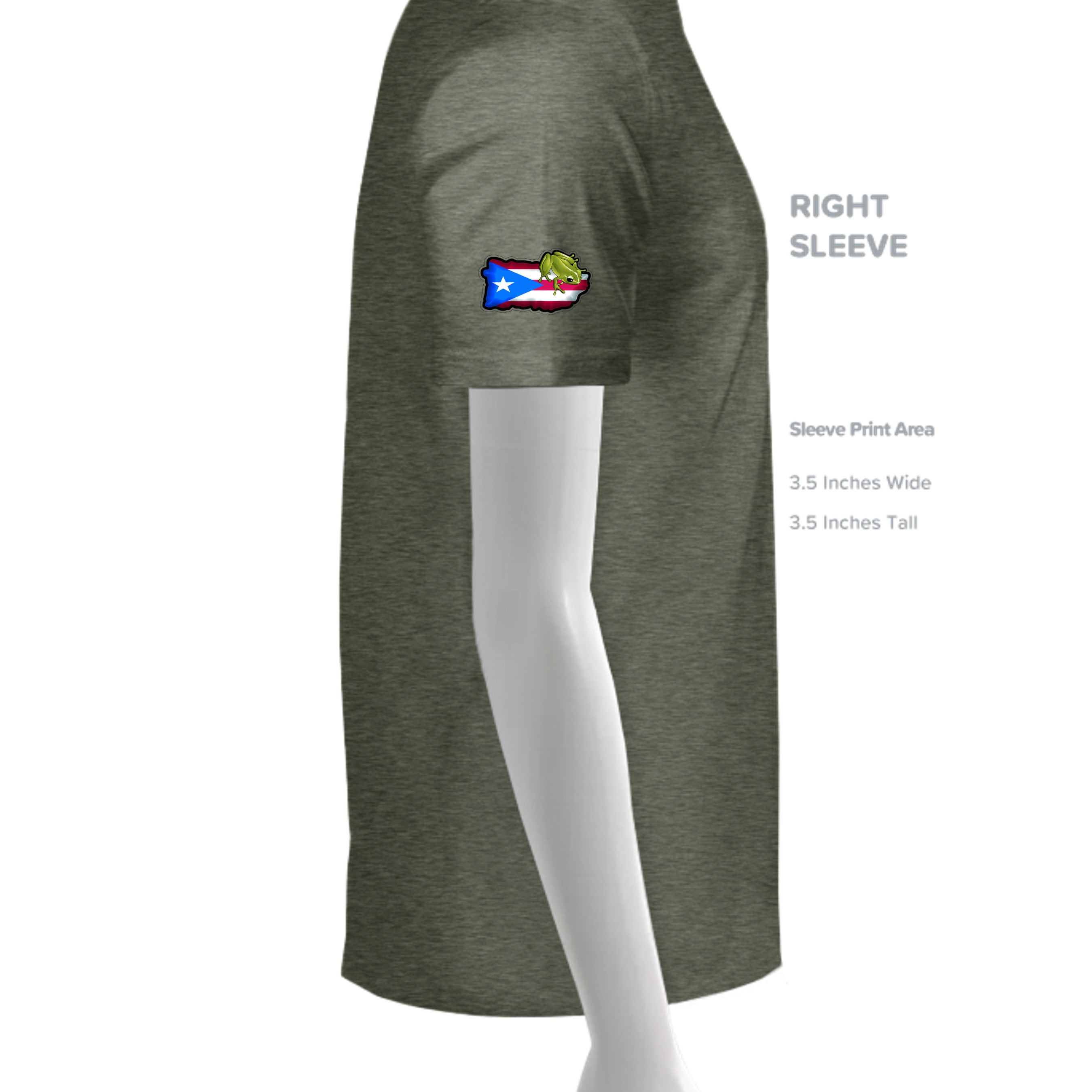 HEATHER MILITARY GREEN - G500 - SLEEVE_RIGHT