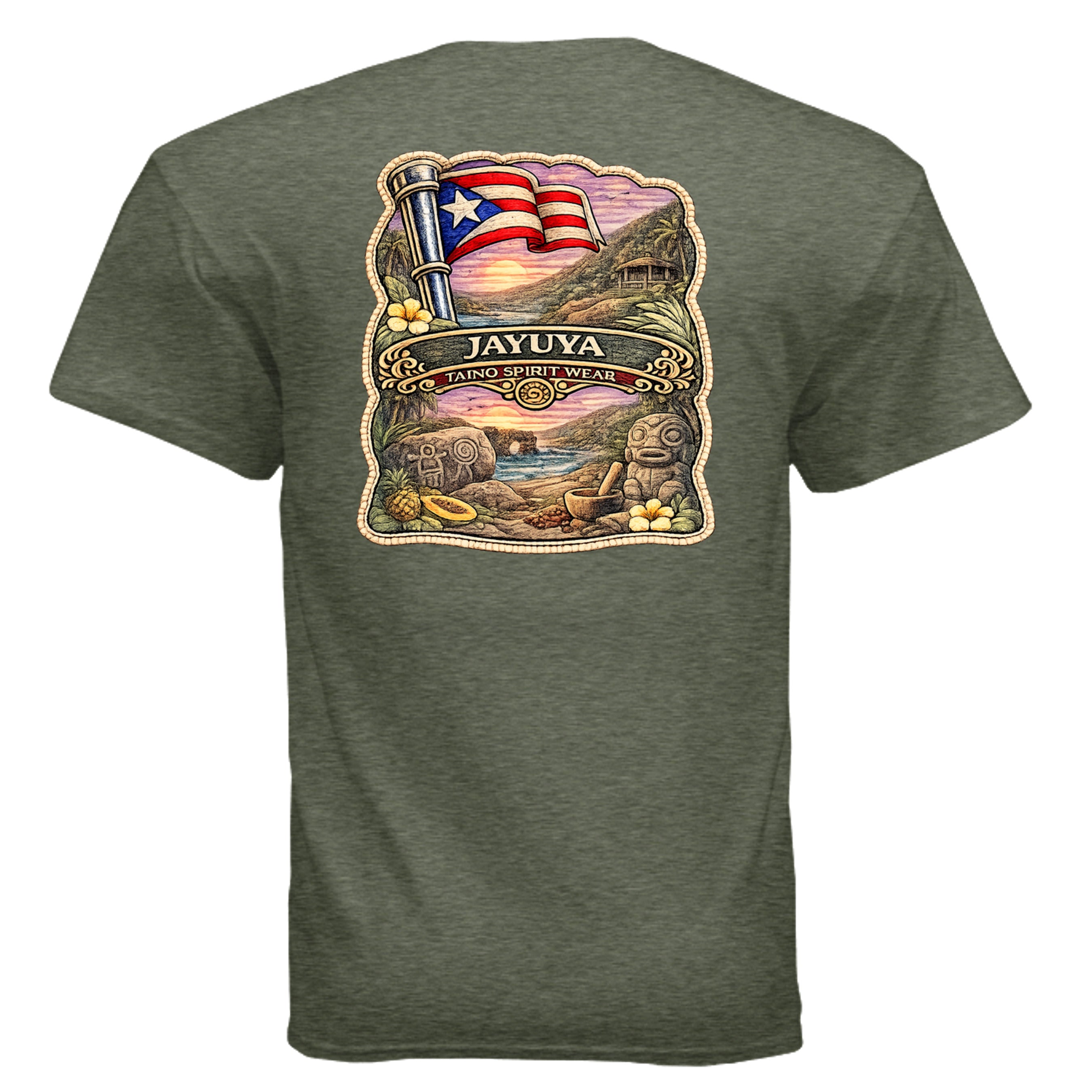 HEATHER MILITARY GREEN - G500 - BACK