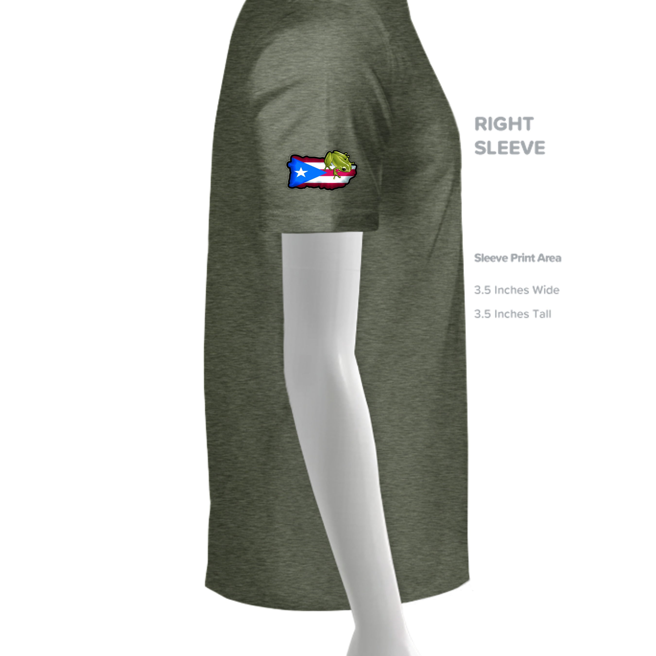 HEATHER MILITARY GREEN - G500 - SLEEVE_RIGHT