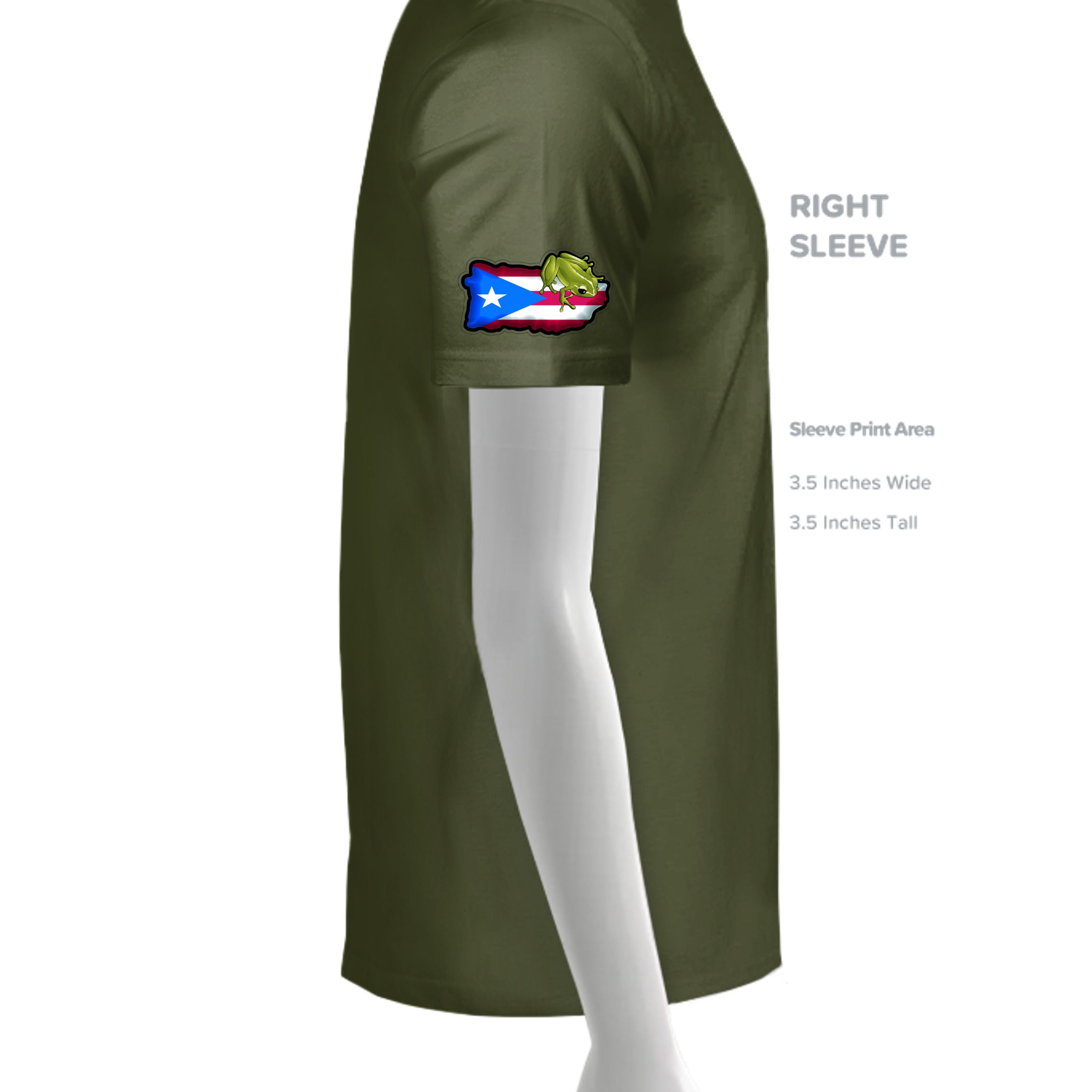 MILITARY GREEN - G500 - SLEEVE_RIGHT