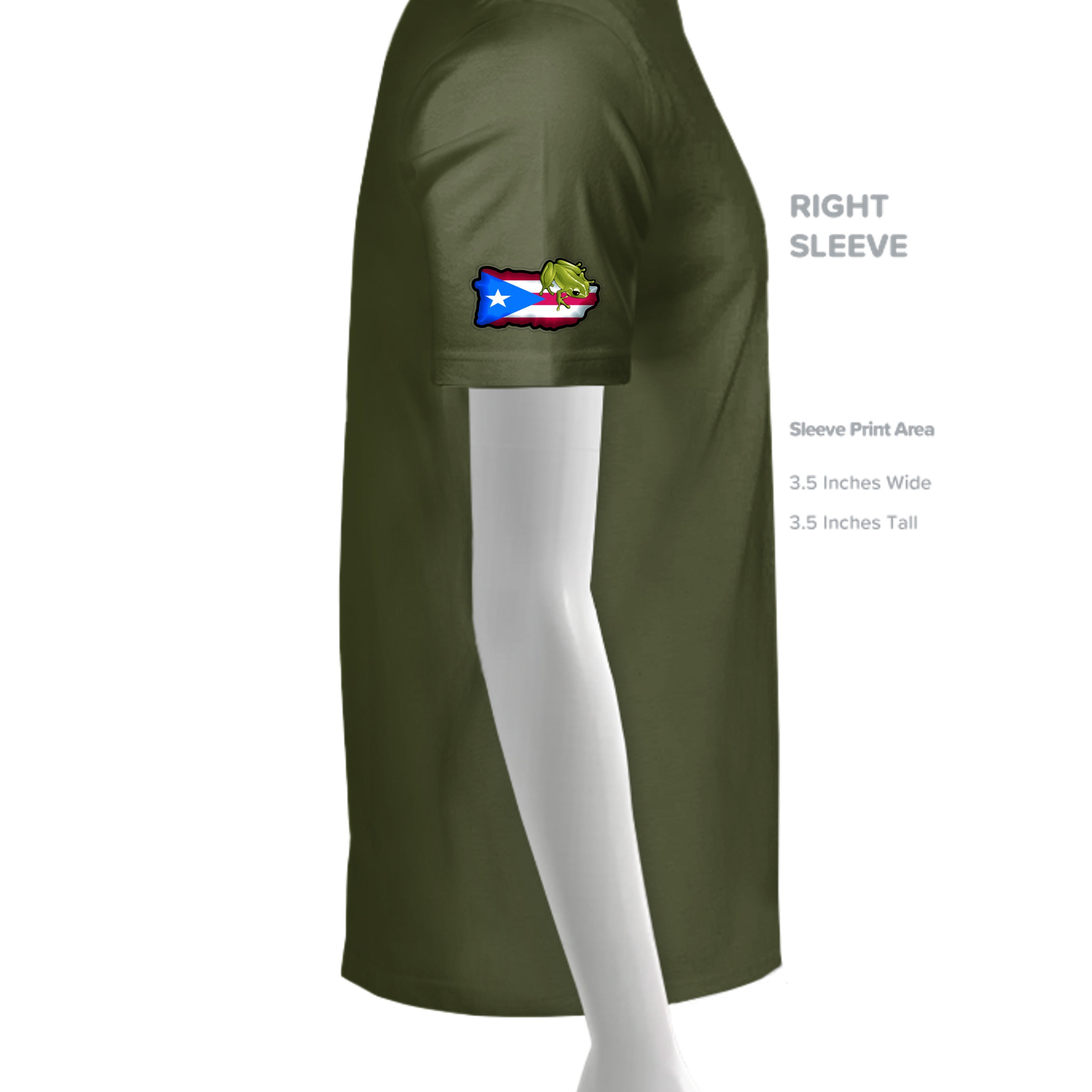 MILITARY GREEN - G500 - SLEEVE_RIGHT