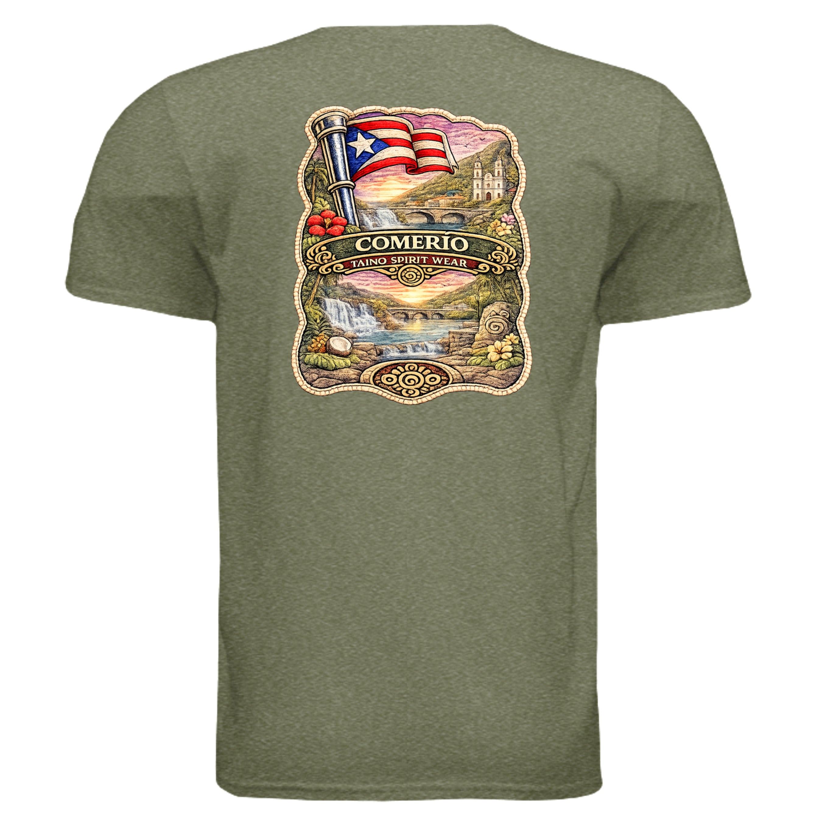 HEATHER MILITARY GREEN - G640 - BACK