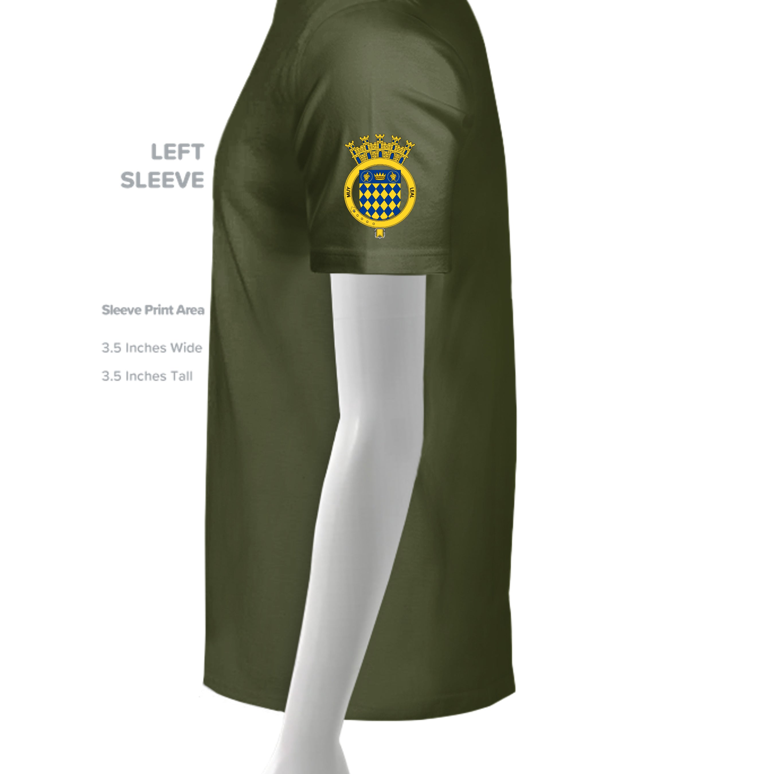 MILITARY GREEN - G500 - SLEEVE_LEFT