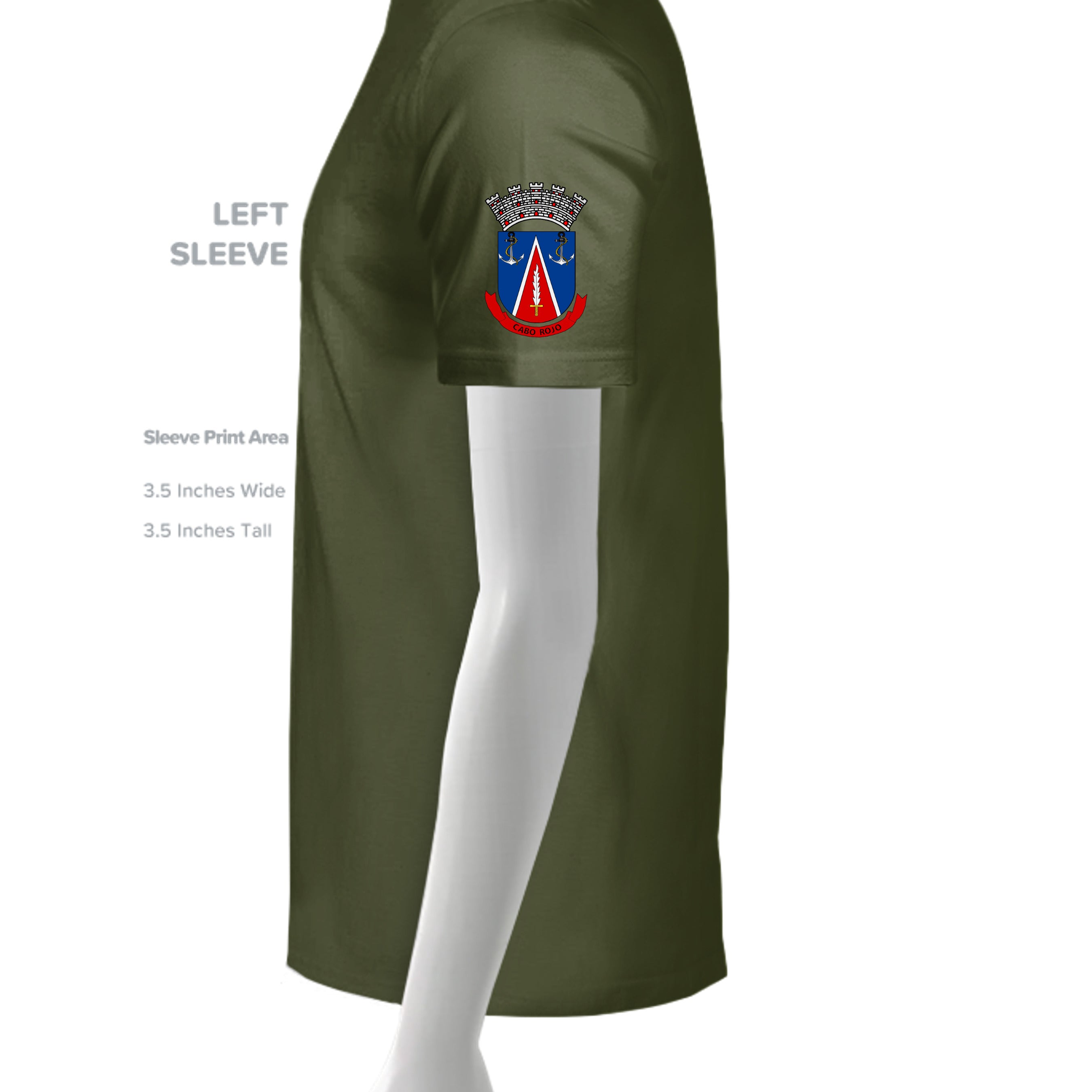 MILITARY GREEN - G500 - SLEEVE_LEFT