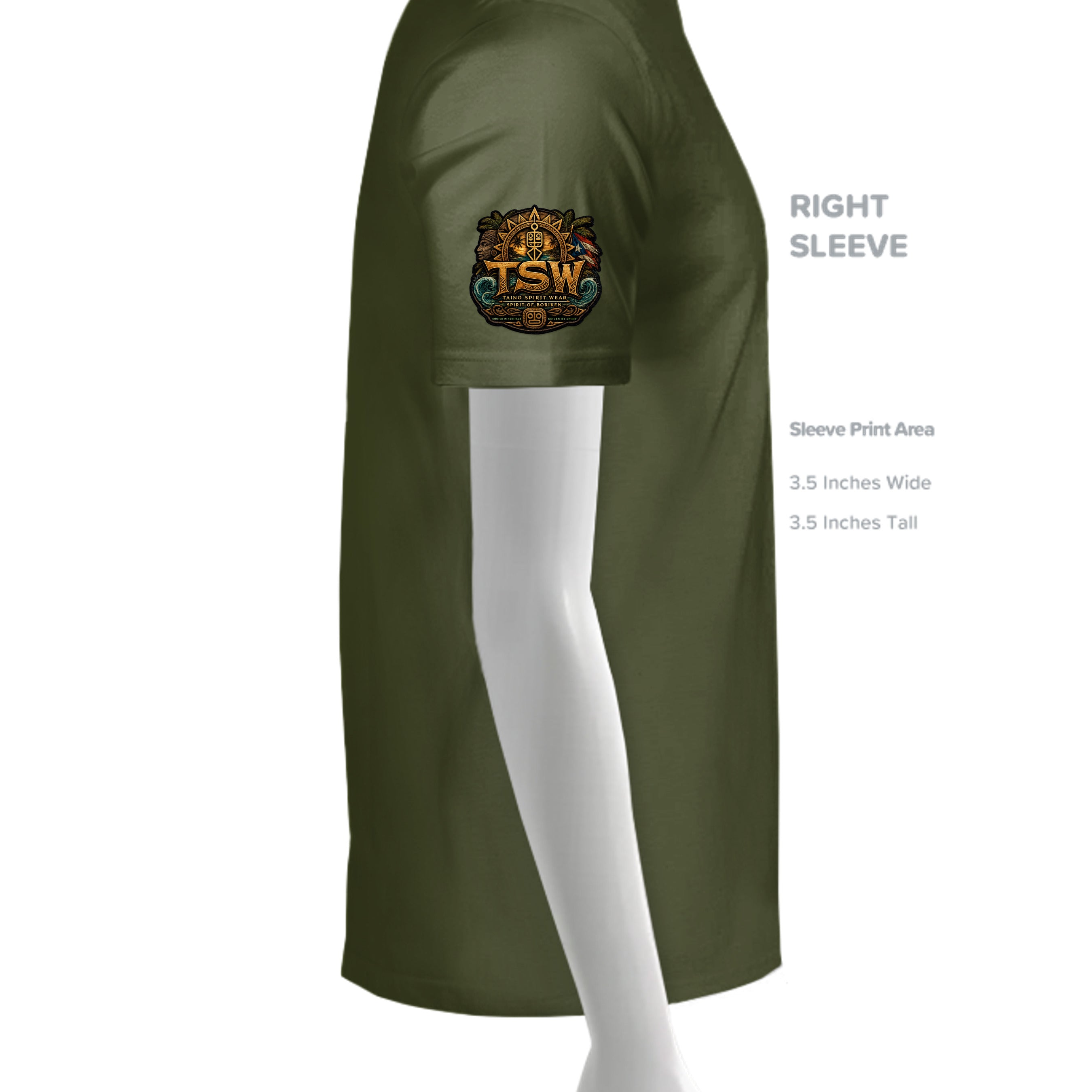 MILITARY GREEN - G500 - SLEEVE_RIGHT