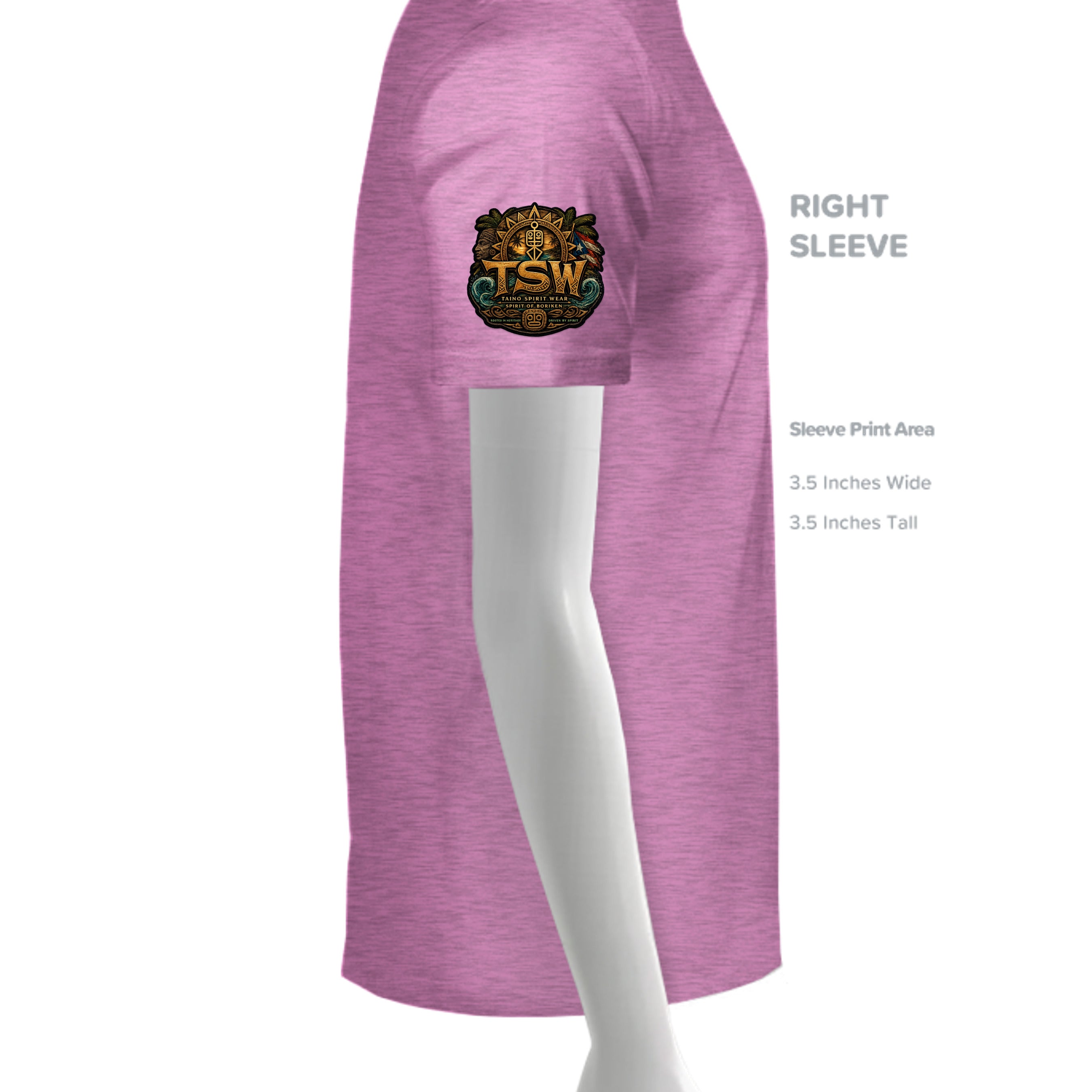 HEATHER RADIANT ORCHID - G500 - SLEEVE_RIGHT