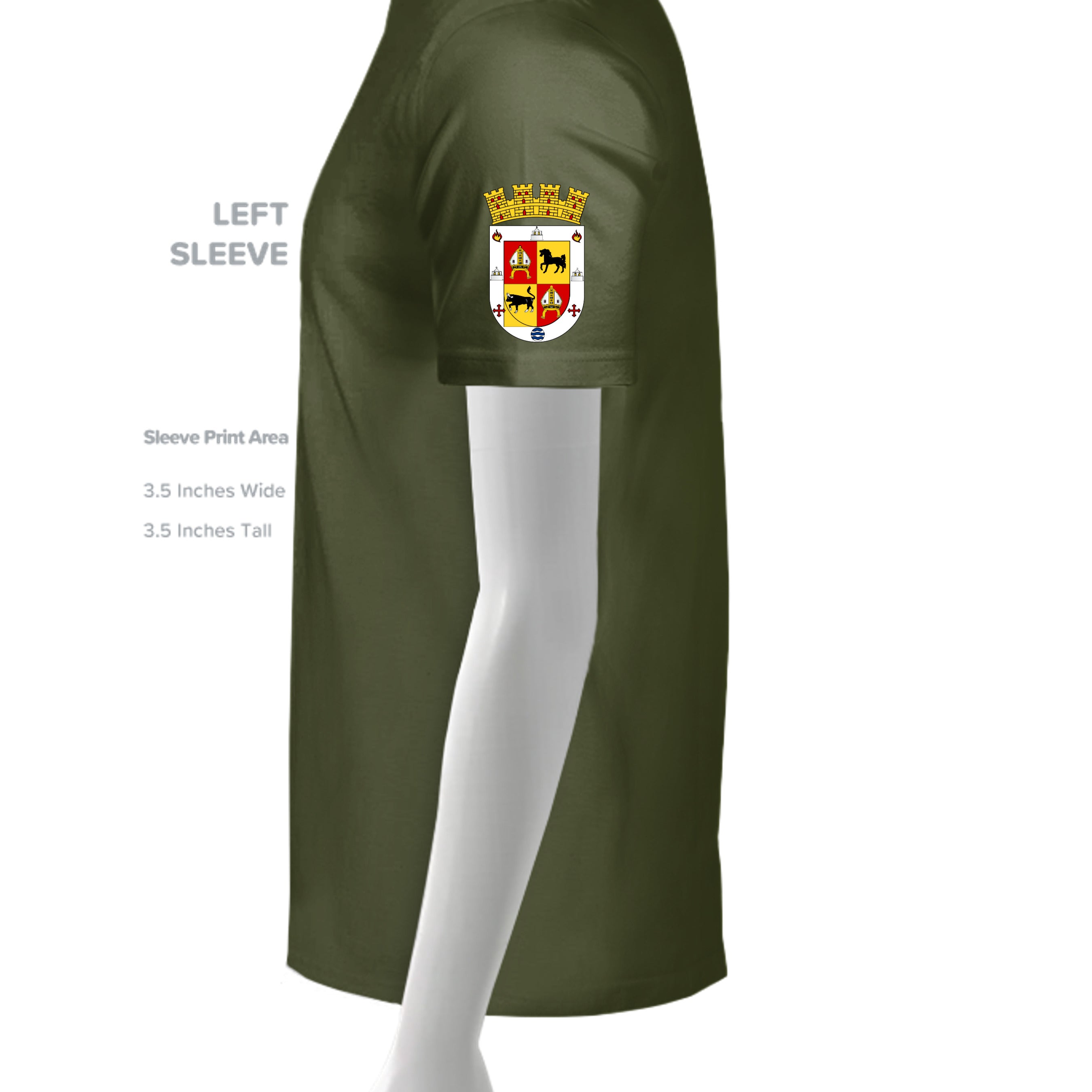 MILITARY GREEN - G500 - SLEEVE_LEFT