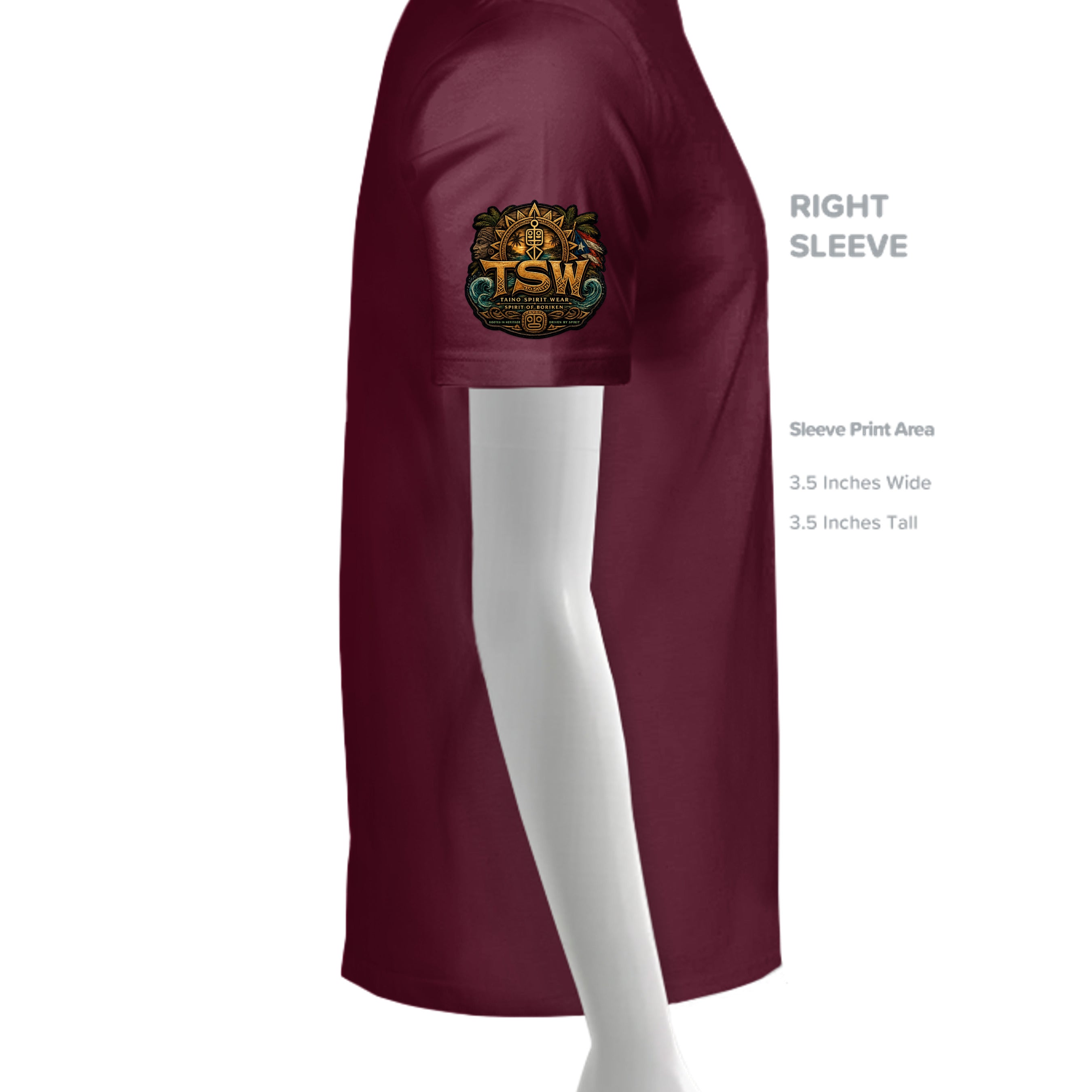MAROON - G500 - SLEEVE_RIGHT