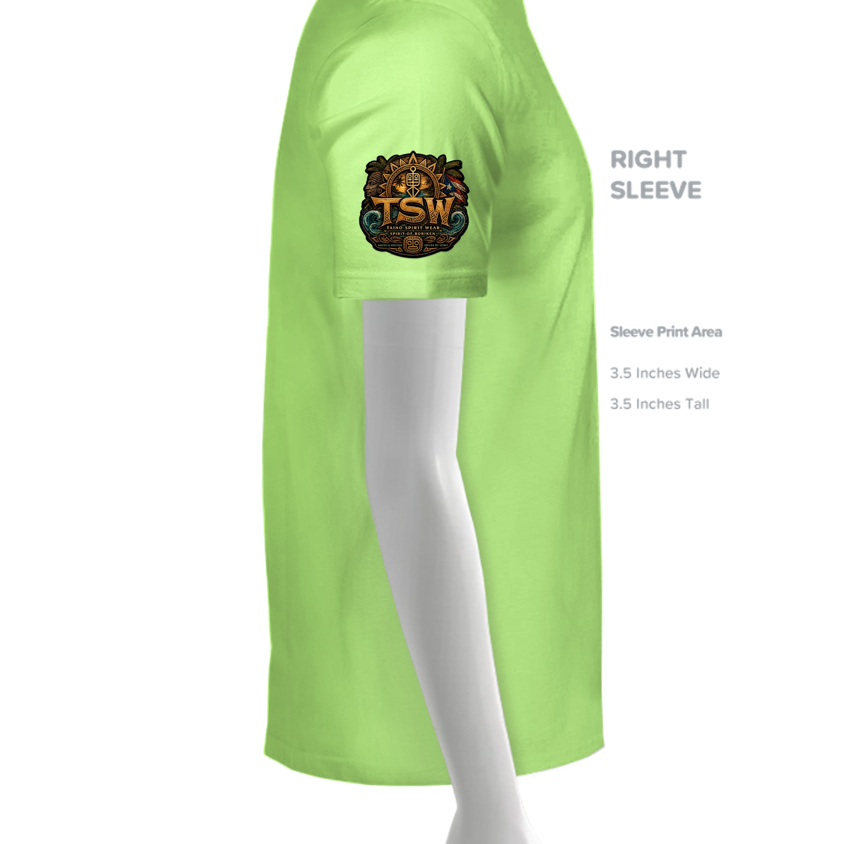 NEON GREEN - G500 - SLEEVE_RIGHT