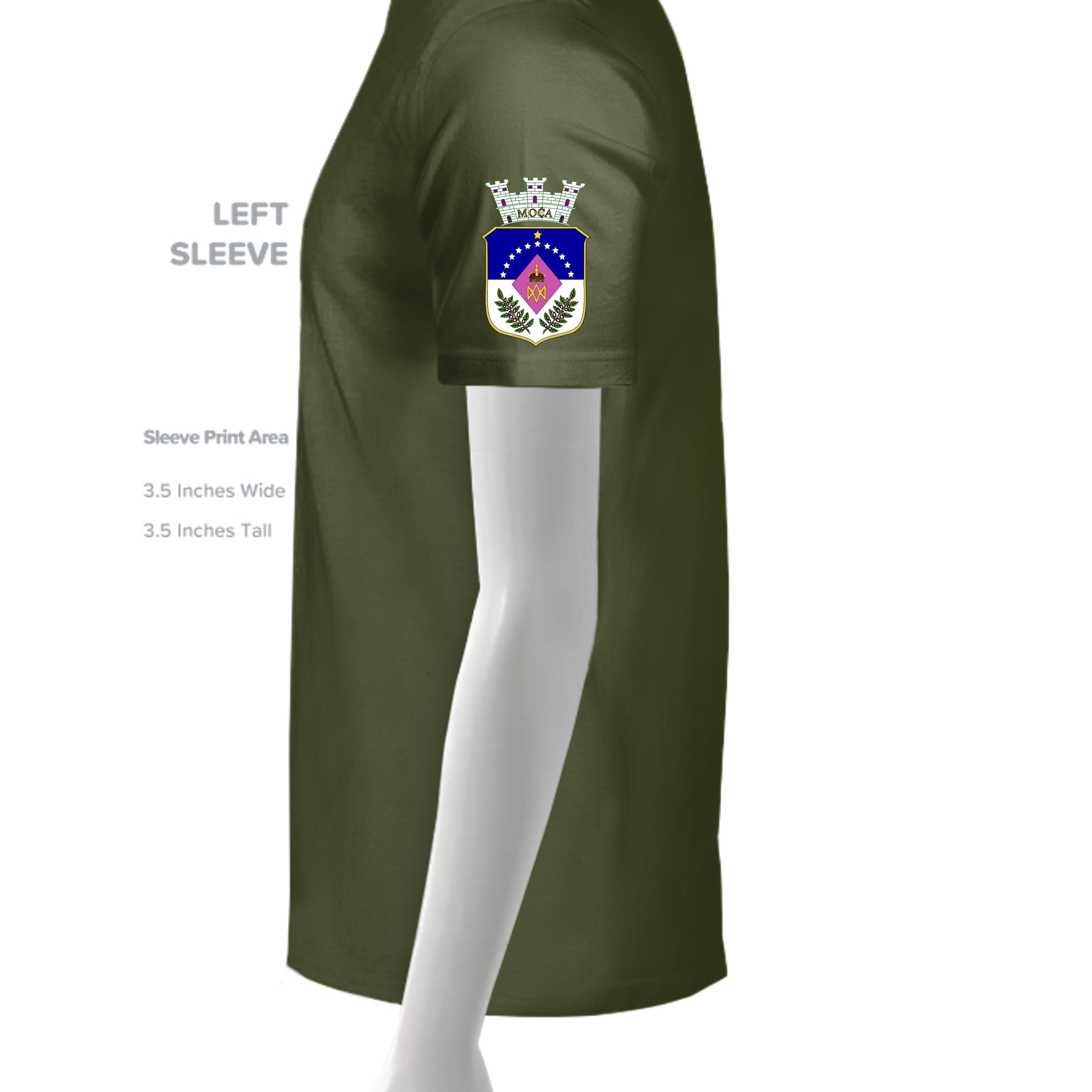 MILITARY GREEN - G500 - SLEEVE_LEFT