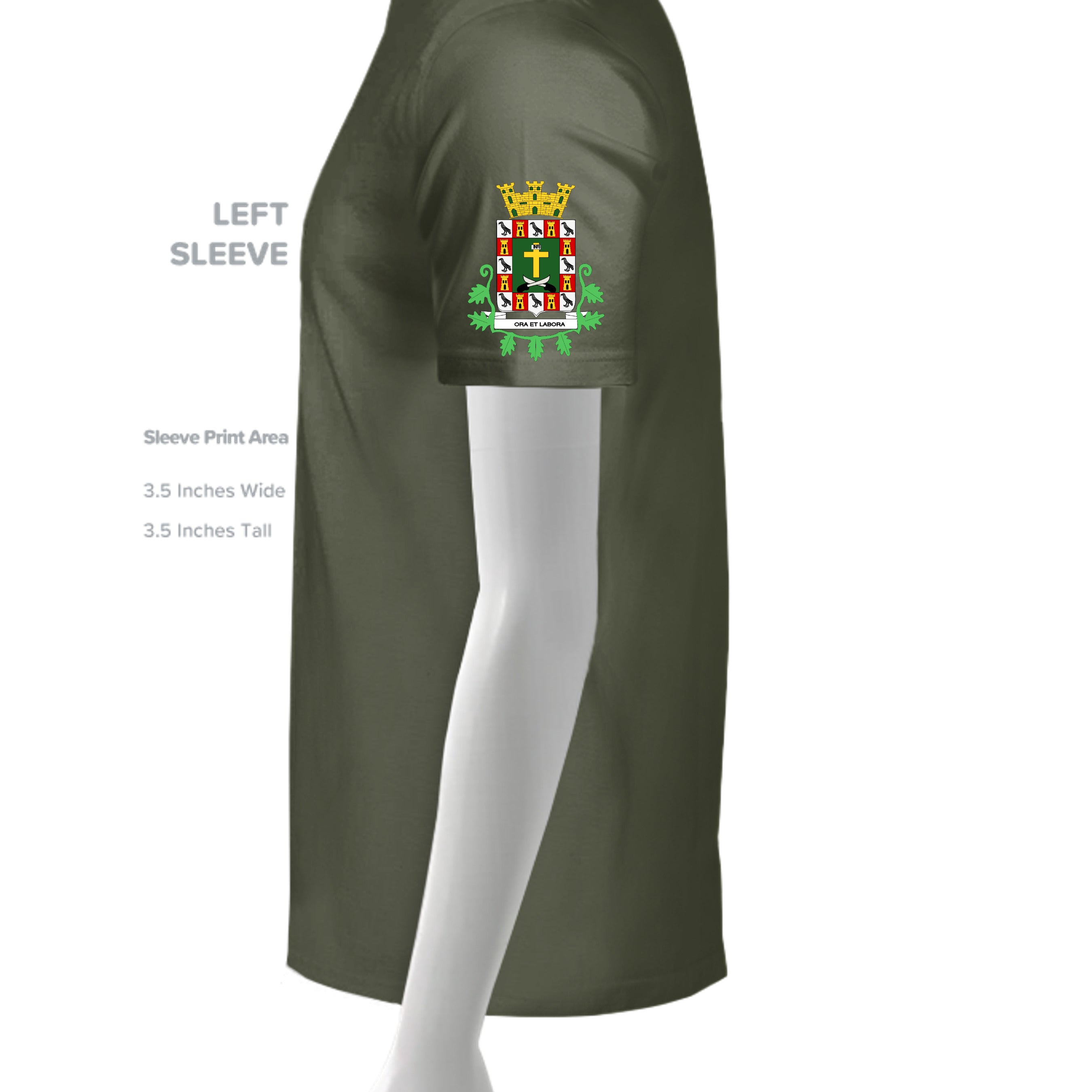 MILITARY GREEN - 3005 - SLEEVE_LEFT