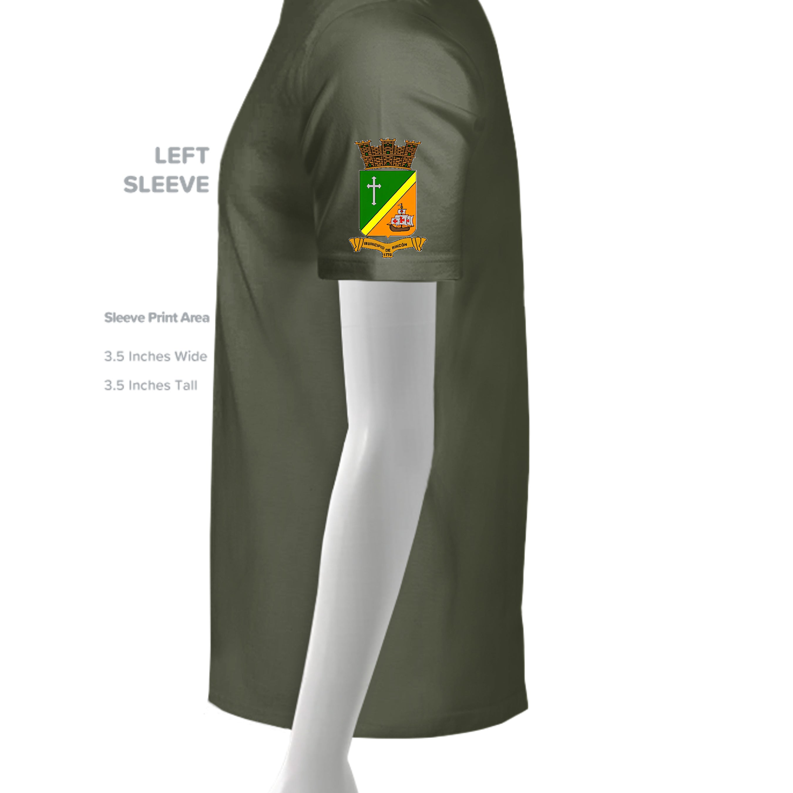 MILITARY GREEN - 3005 - SLEEVE_LEFT