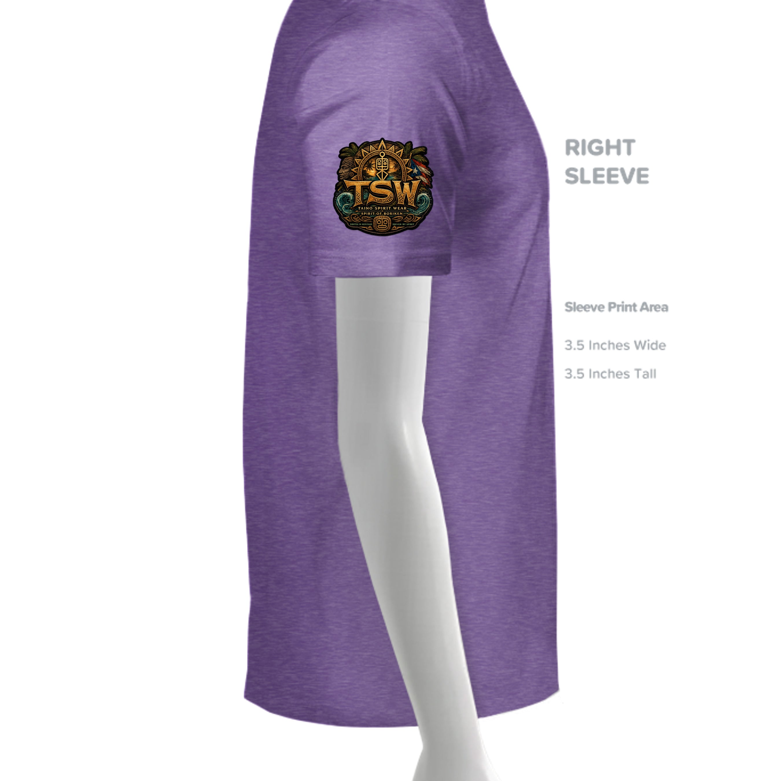 HEATHER PURPLE - G64V - SLEEVE_RIGHT