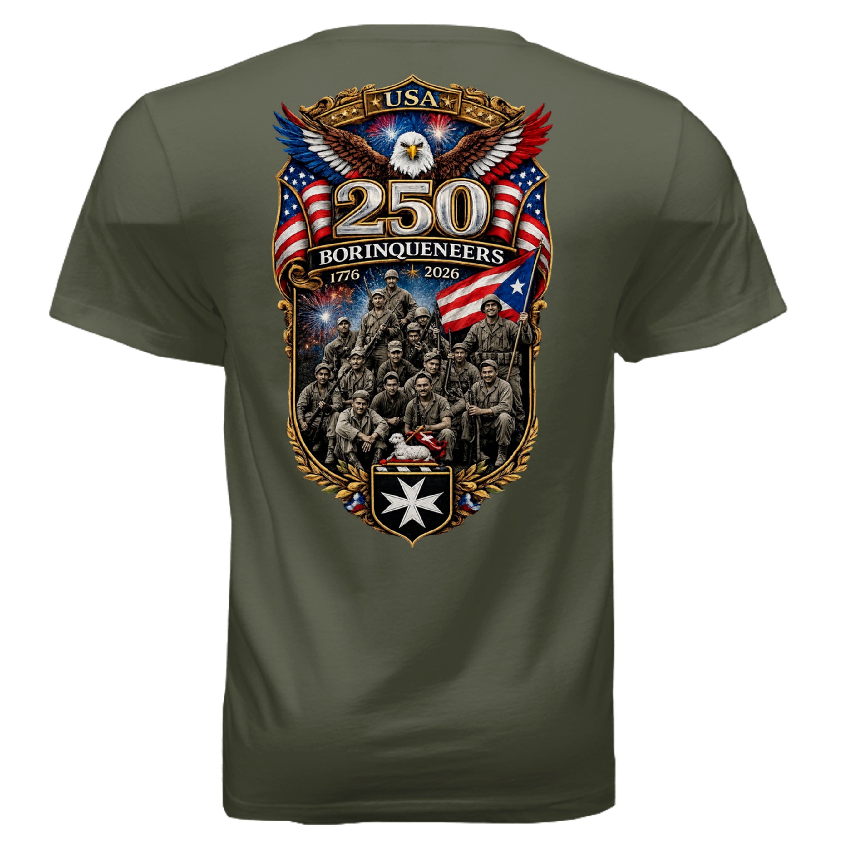MILITARY GREEN - 3005 - BACK