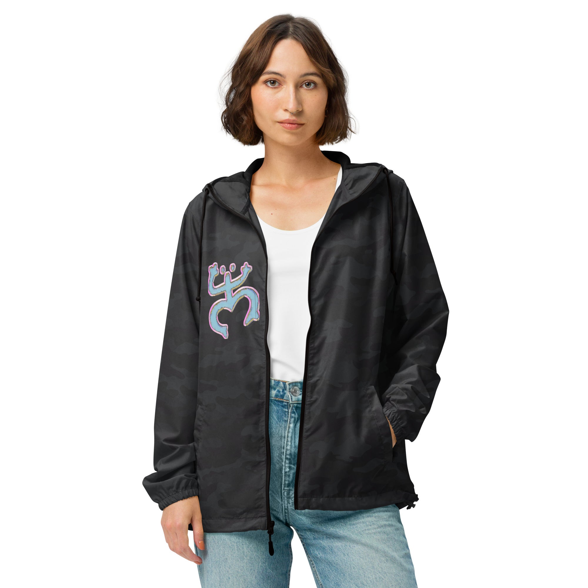 Taino Coqui/Taino Sun Unisex lightweight zip up windbreaker