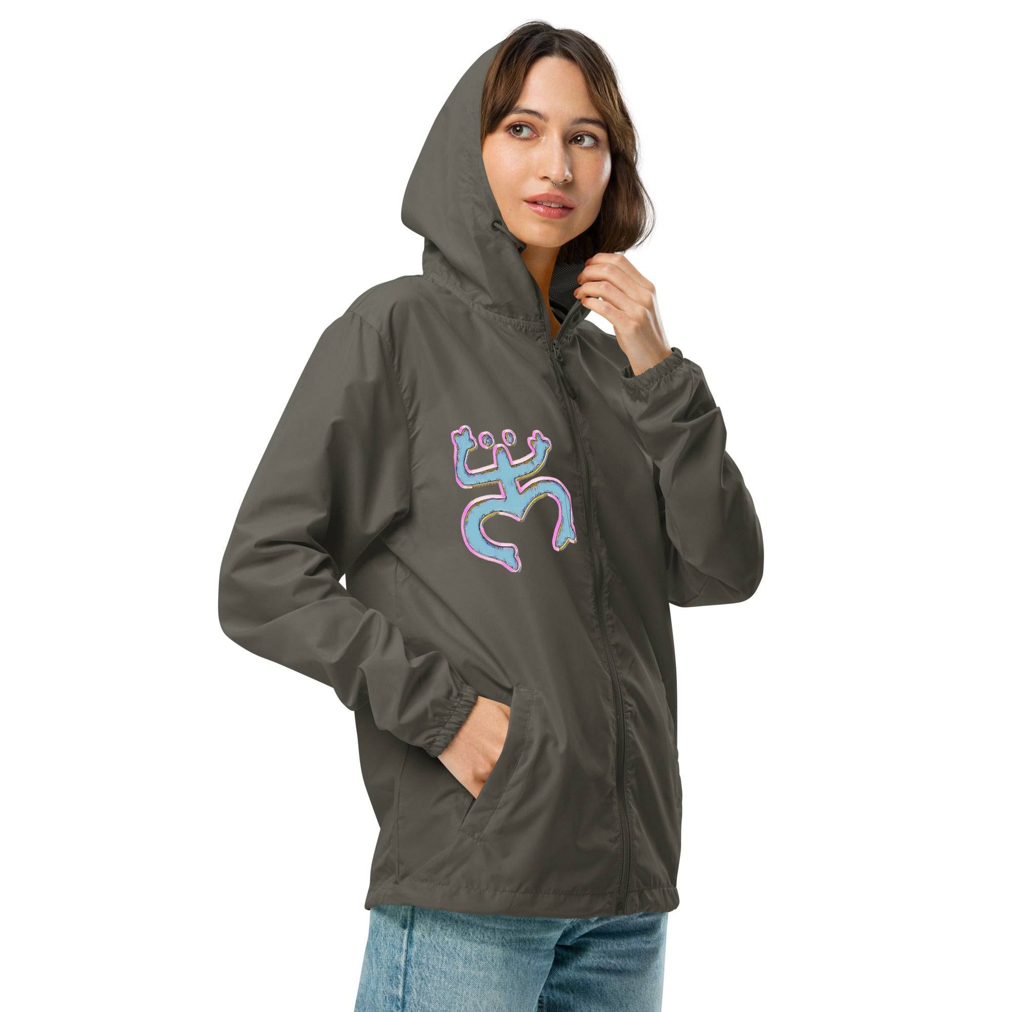 Taino Coqui/Taino Sun Unisex lightweight zip up windbreaker