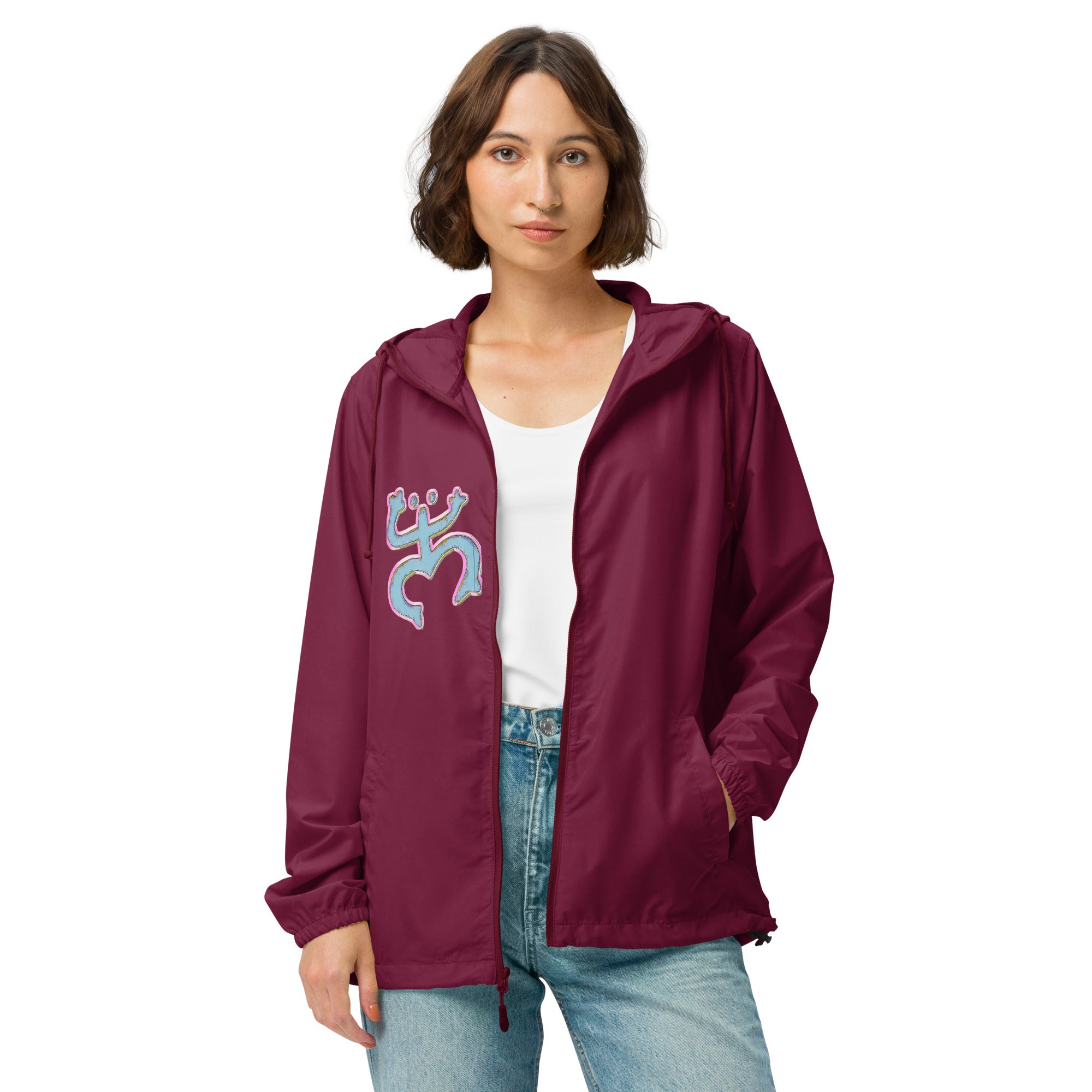 Taino Coqui/Taino Sun Unisex lightweight zip up windbreaker