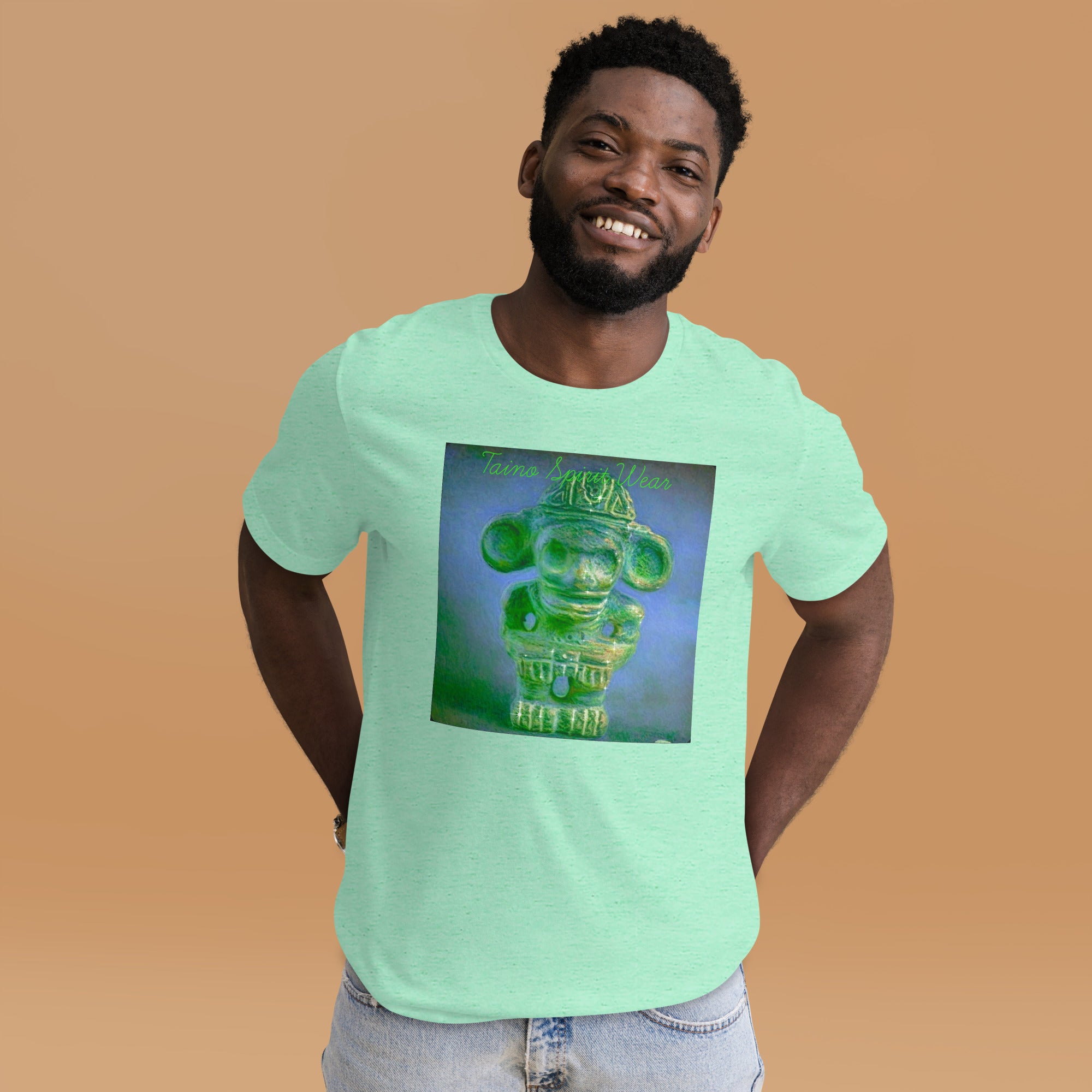Taino Green Zemi- Blue Sky Unisex t-shirt