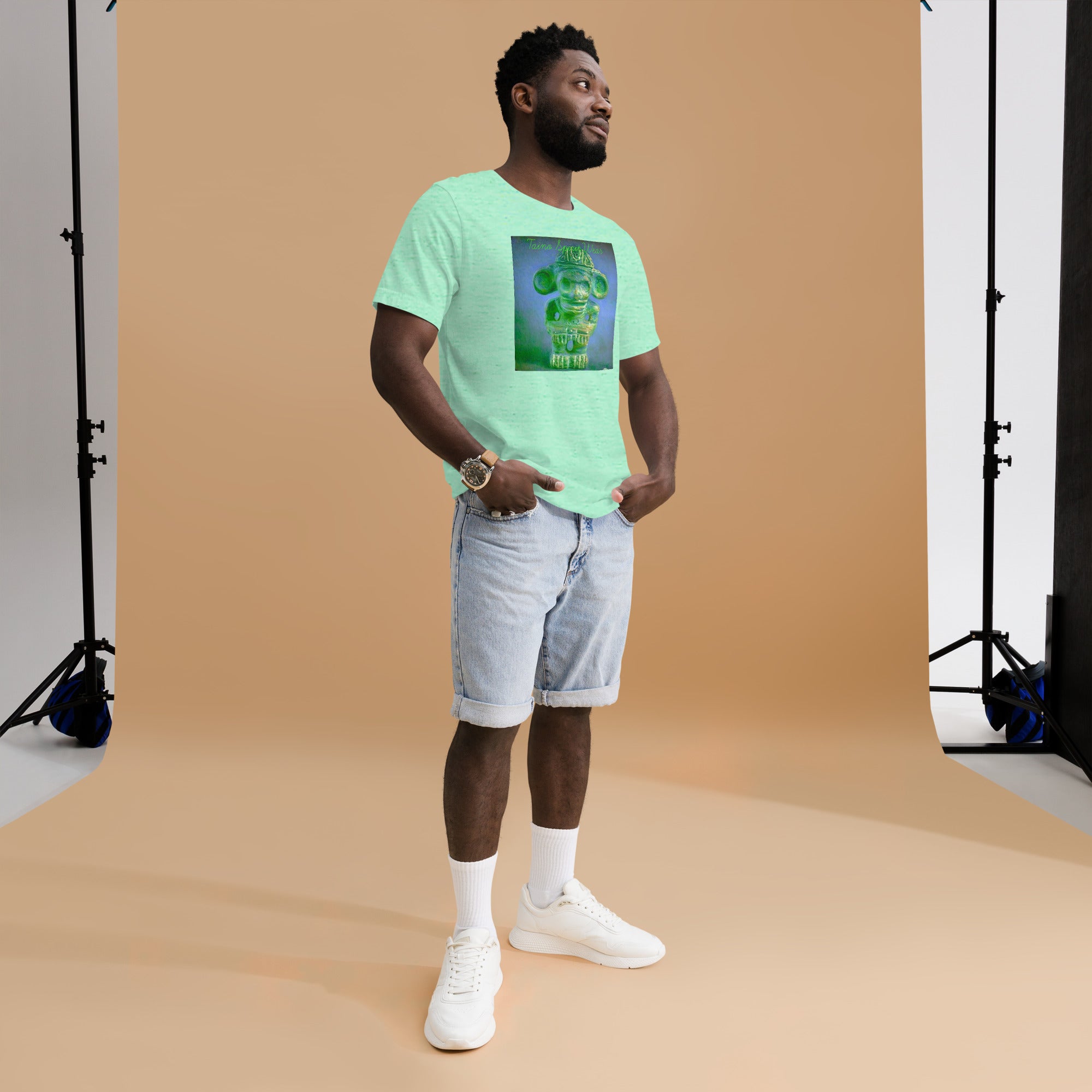 Taino Green Zemi- Blue Sky Unisex t-shirt