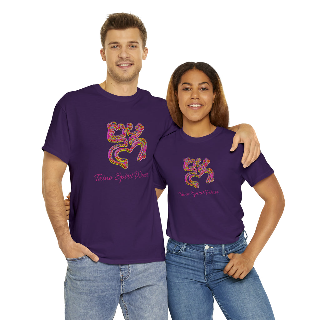 Taino/Puerto Rican Red Coqui Unisex Heavy Cotton Tee