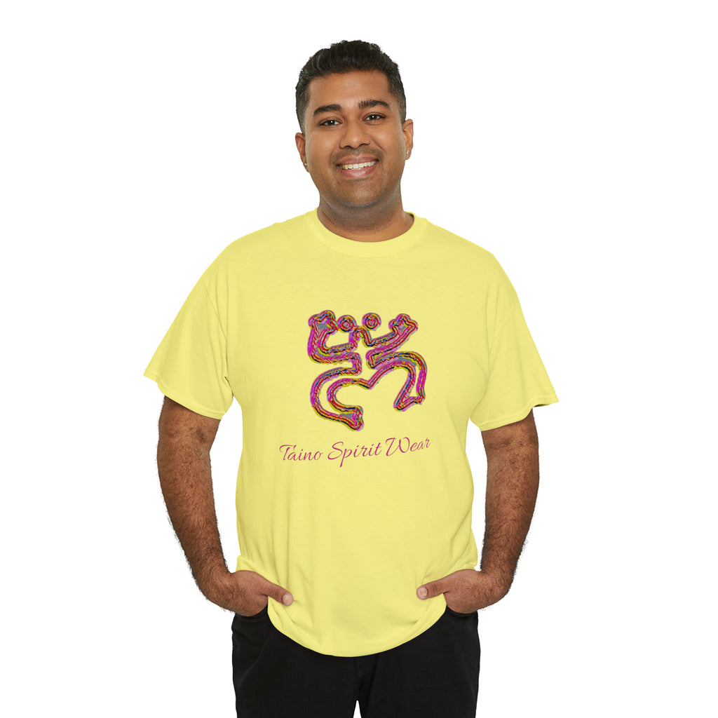 Taino/Puerto Rican Red Coqui Unisex Heavy Cotton Tee