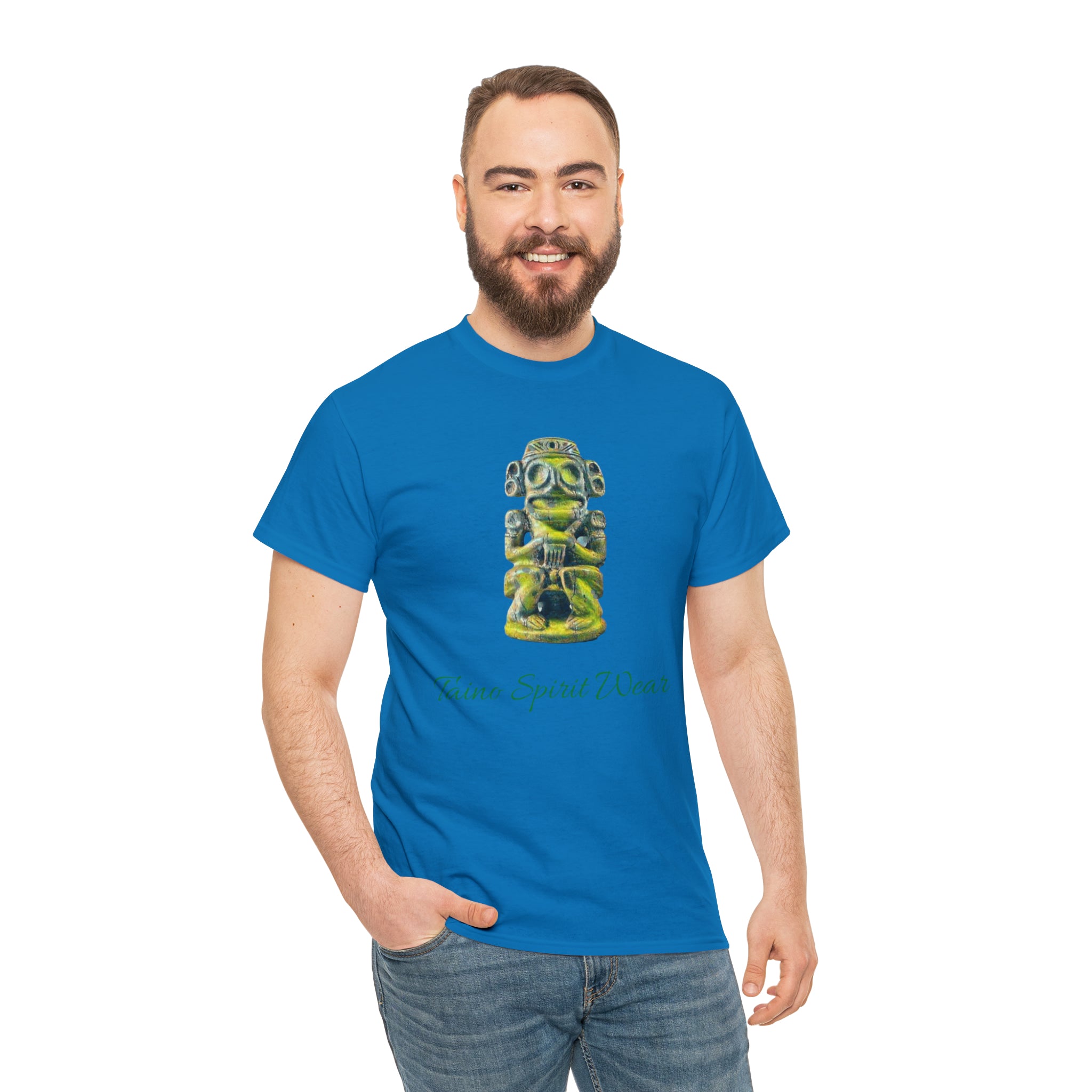 Taino Green Zemi Unisex Heavy Cotton Tee