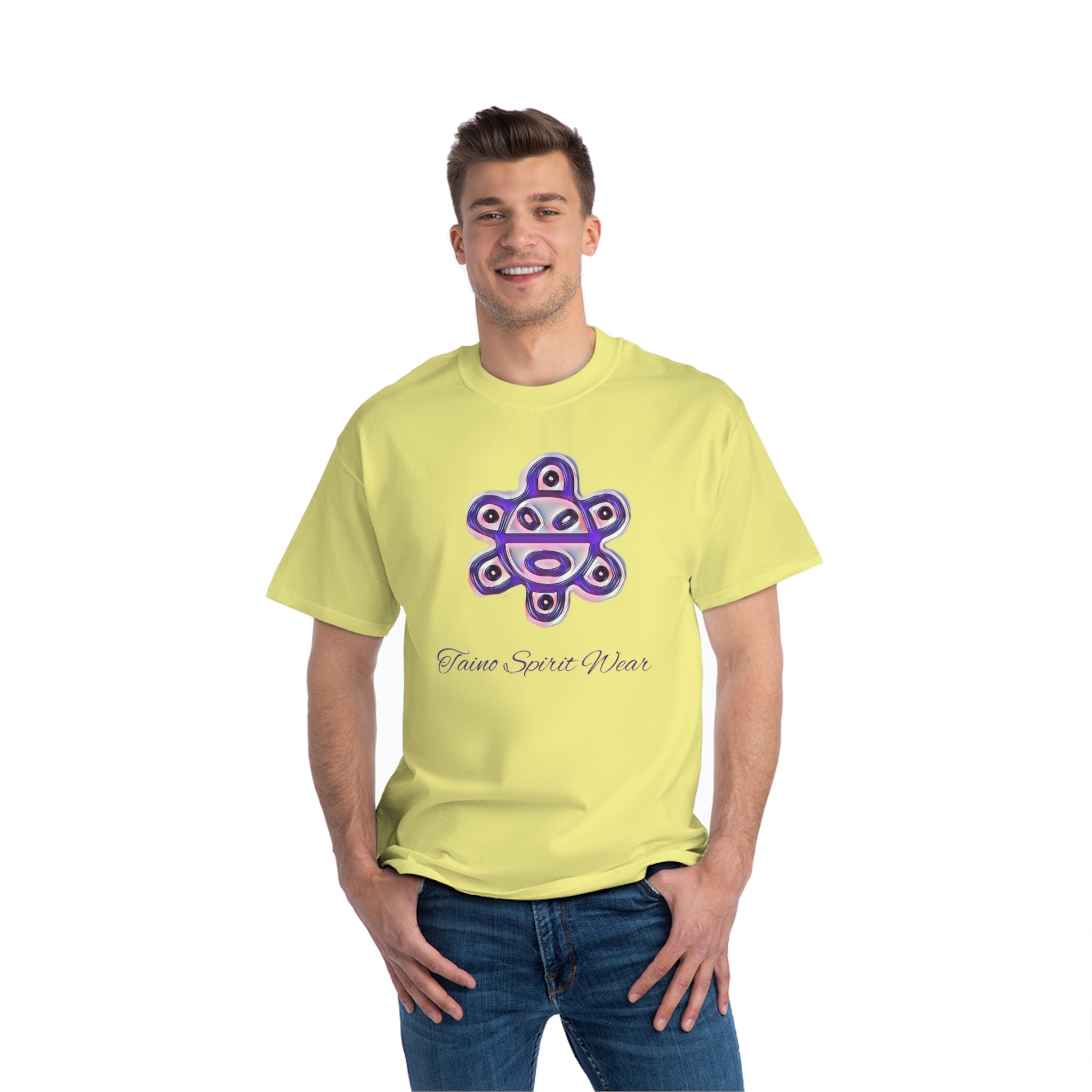 Purple Taino Sun Beefy-T®  Short-Sleeve T-Shirt
