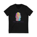 Taino Multicolored Zemi Unisex Jersey Short Sleeve V-Neck Tee