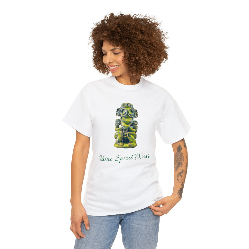 Taino Green Zemi Unisex Heavy Cotton Tee