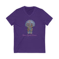 Taino Artifact Unisex Jersey Short Sleeve V-Neck Tee