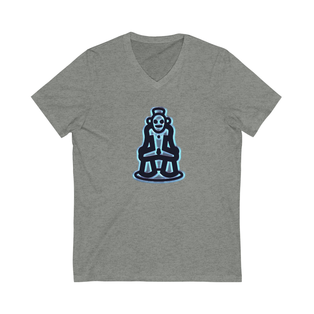 Taino Symbolism Unisex Jersey Short Sleeve V-Neck Tee