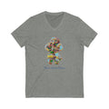 Taino Artifact Unisex Jersey Short Sleeve V-Neck Tee