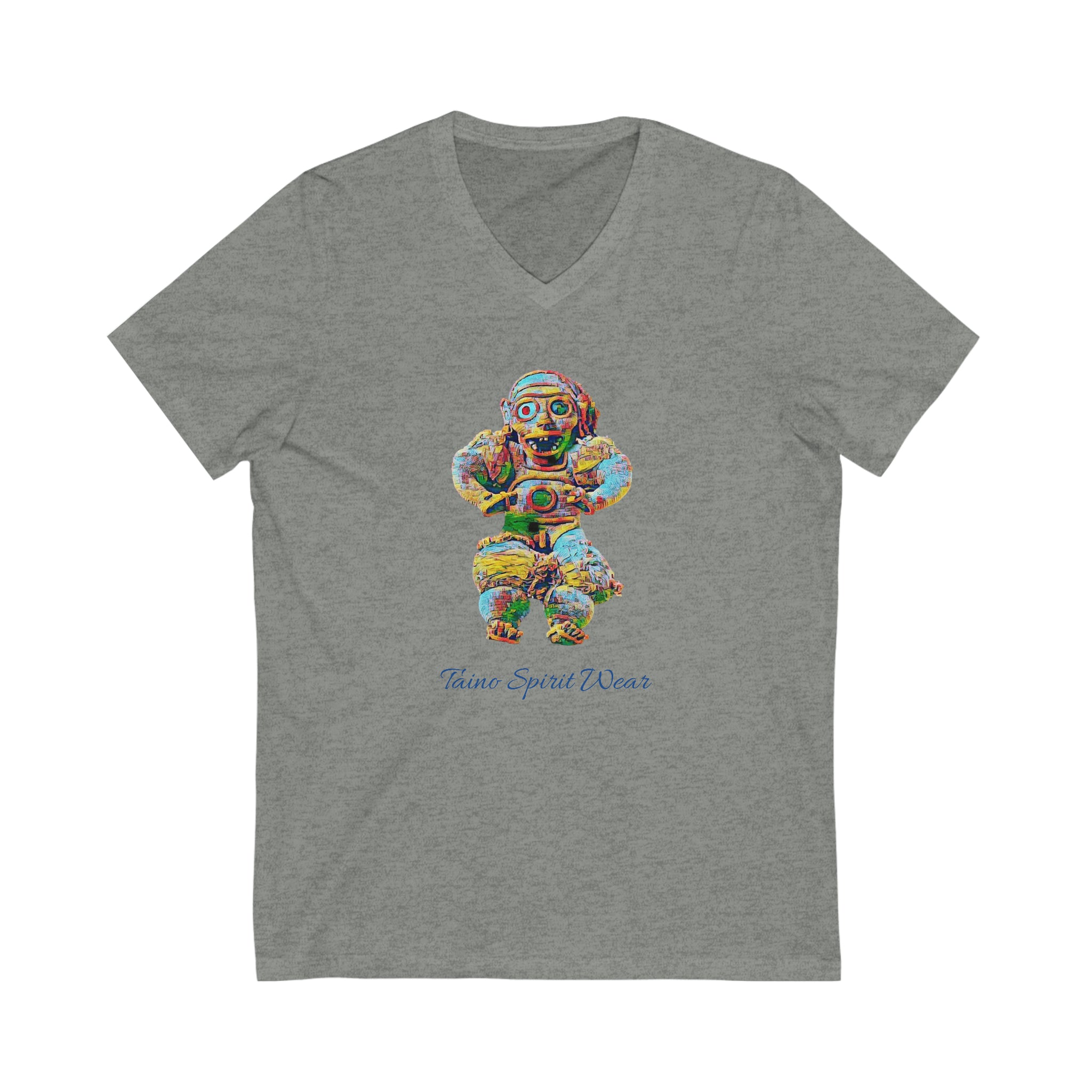 Taino Artifact Unisex Jersey Short Sleeve V-Neck Tee