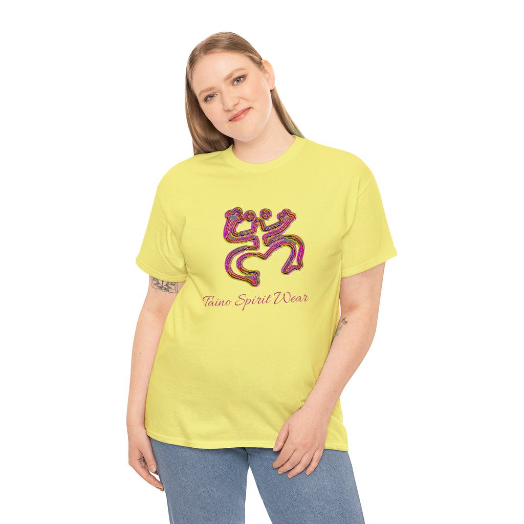 Taino/Puerto Rican Red Coqui Unisex Heavy Cotton Tee