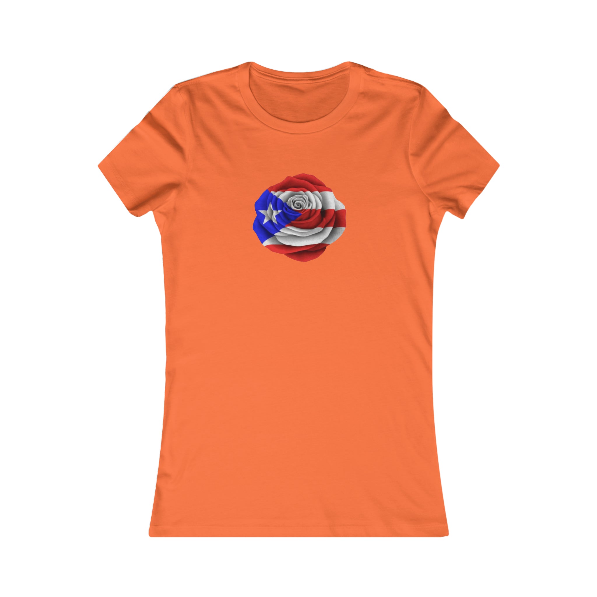Puerto Rican Flag Rose Women's Favorite Tee