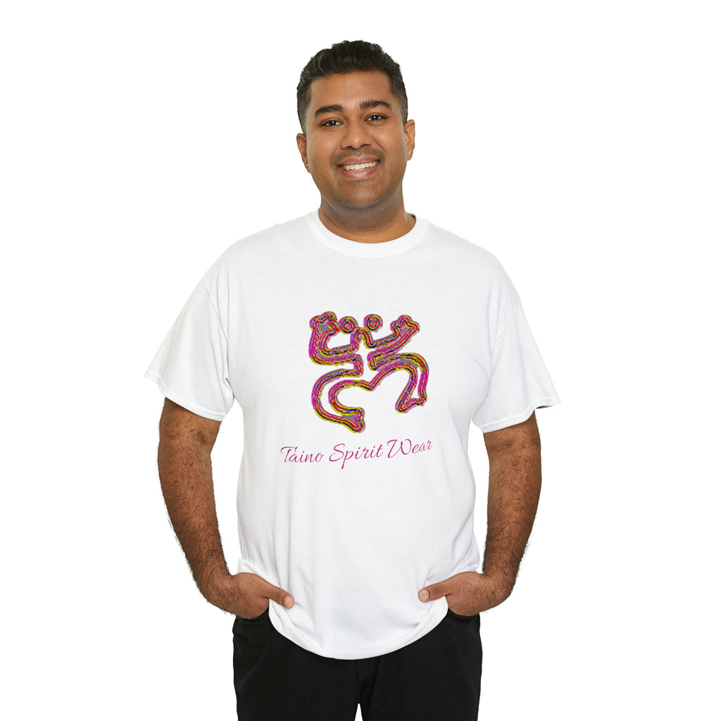 Taino/Puerto Rican Red Coqui Unisex Heavy Cotton Tee