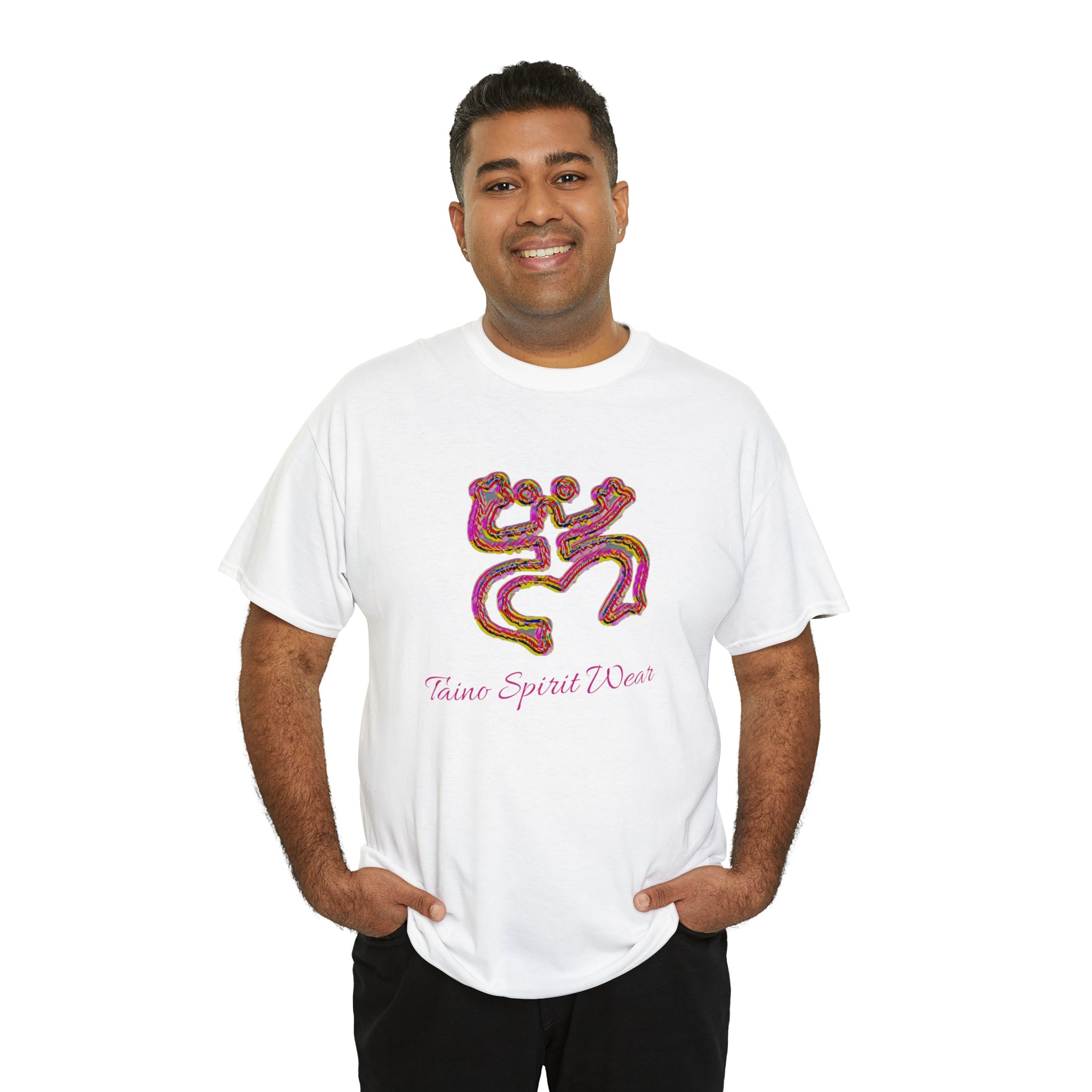 Taino/Puerto Rican Red Coqui Unisex Heavy Cotton Tee