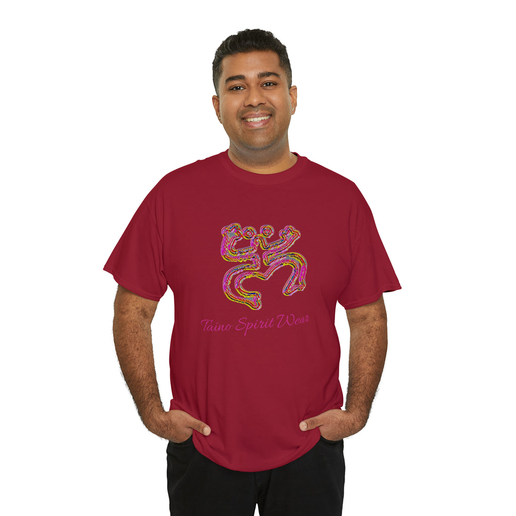 Taino/Puerto Rican Red Coqui Unisex Heavy Cotton Tee