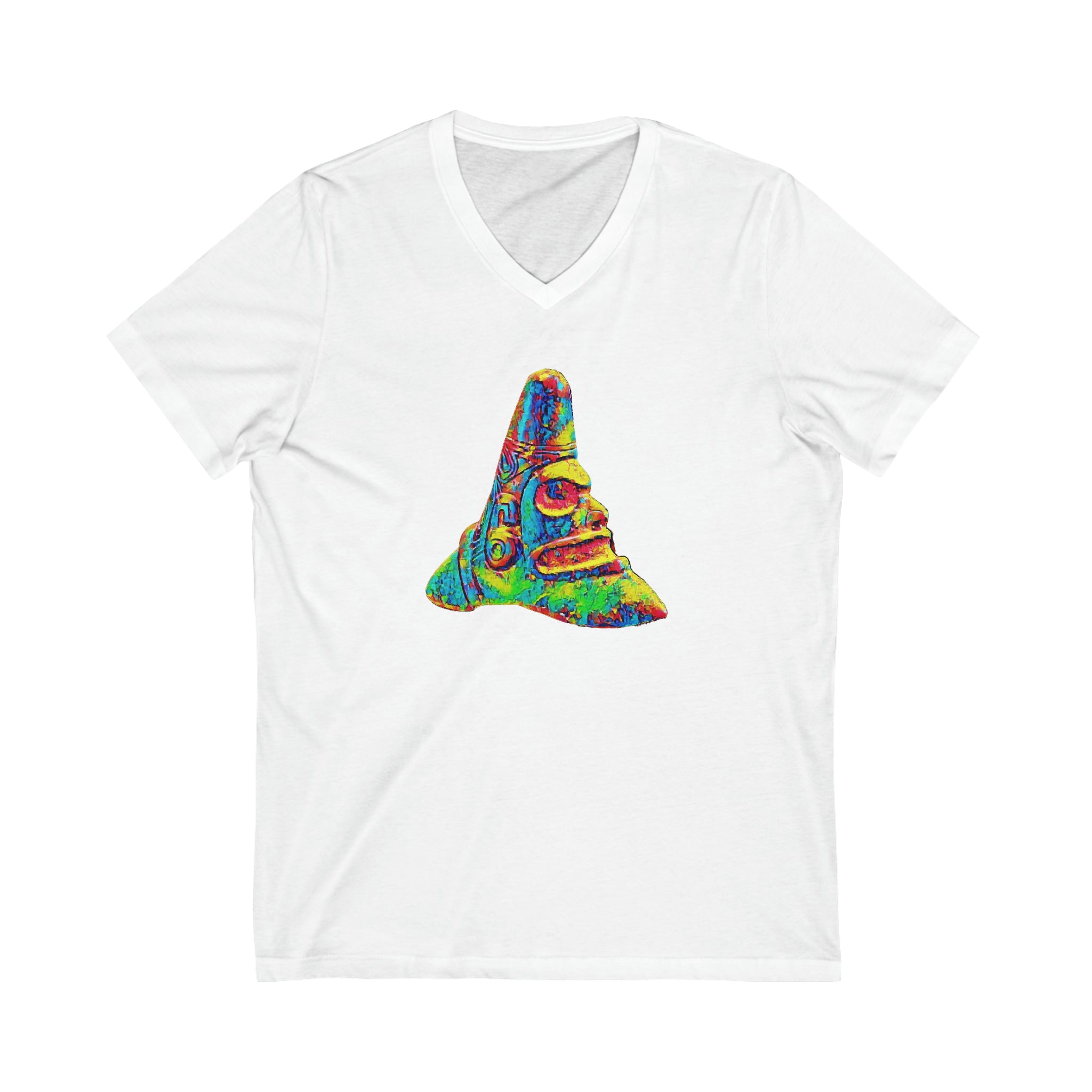 Taino Trigonolito Unisex Jersey Short Sleeve V-Neck Tee