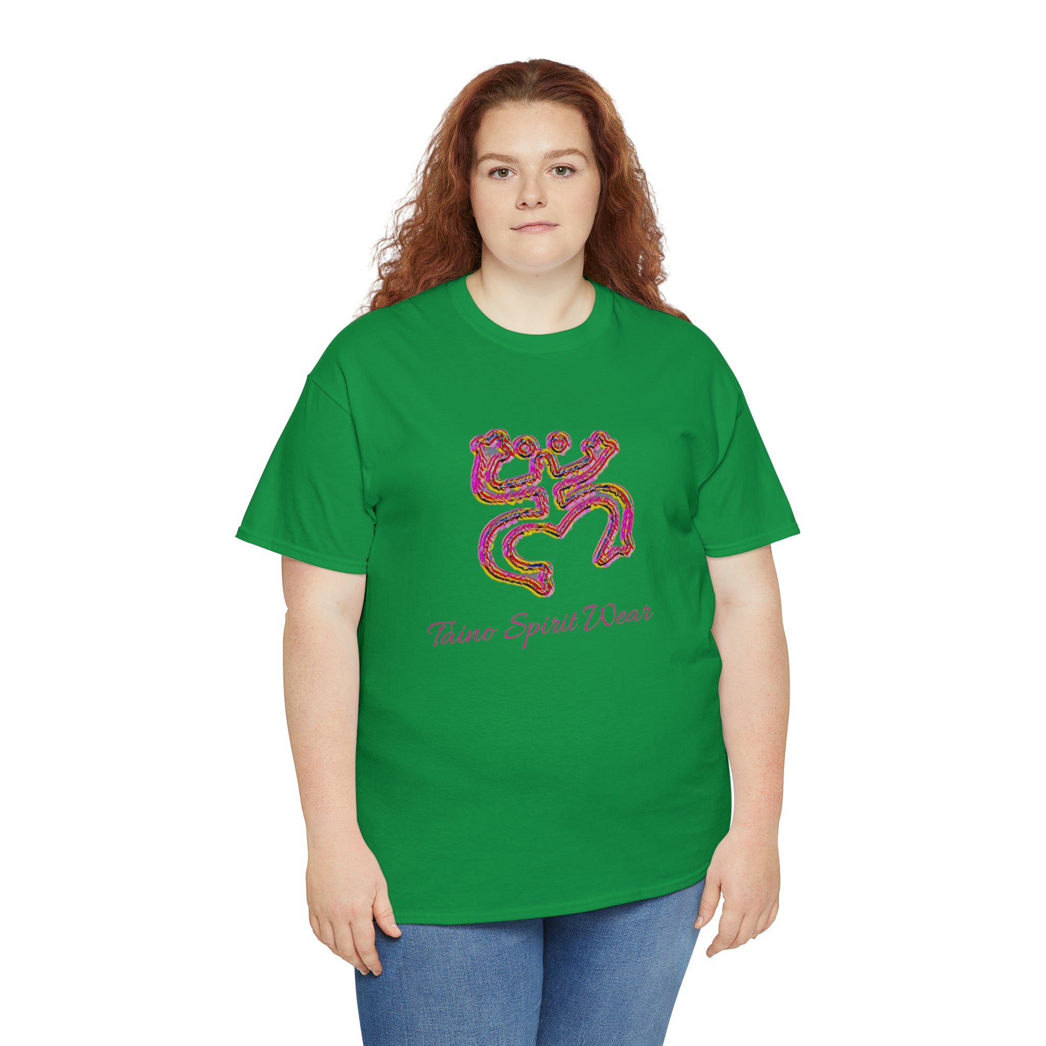 Taino/Puerto Rican Red Coqui Unisex Heavy Cotton Tee