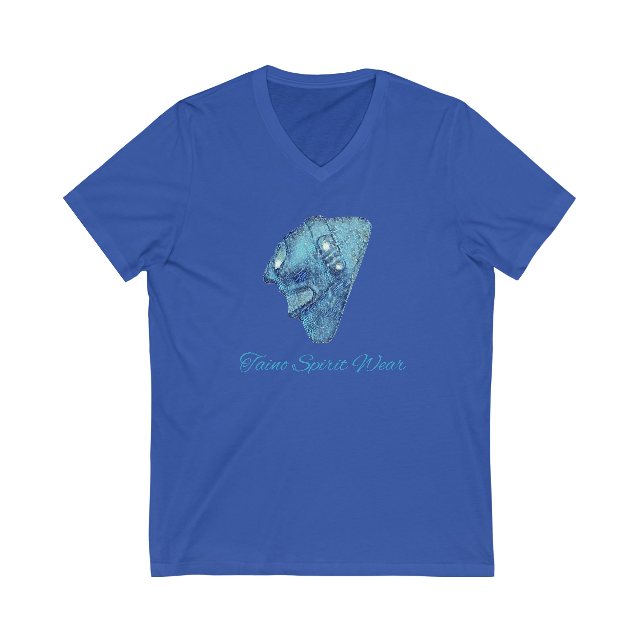 Taino Trigonolito Unisex Jersey Short Sleeve V-Neck Tee