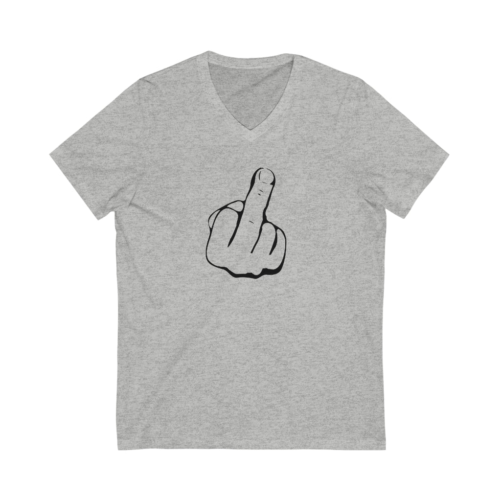 The Middle Finger Unisex Jersey Short Sleeve V-Neck Tee