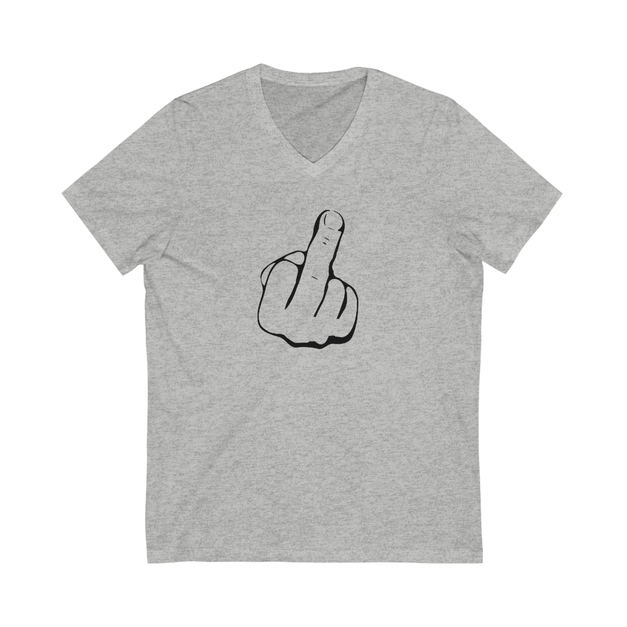 The Middle Finger Unisex Jersey Short Sleeve V-Neck Tee