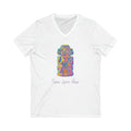 Taino Artifact Unisex Jersey Short Sleeve V-Neck Tee
