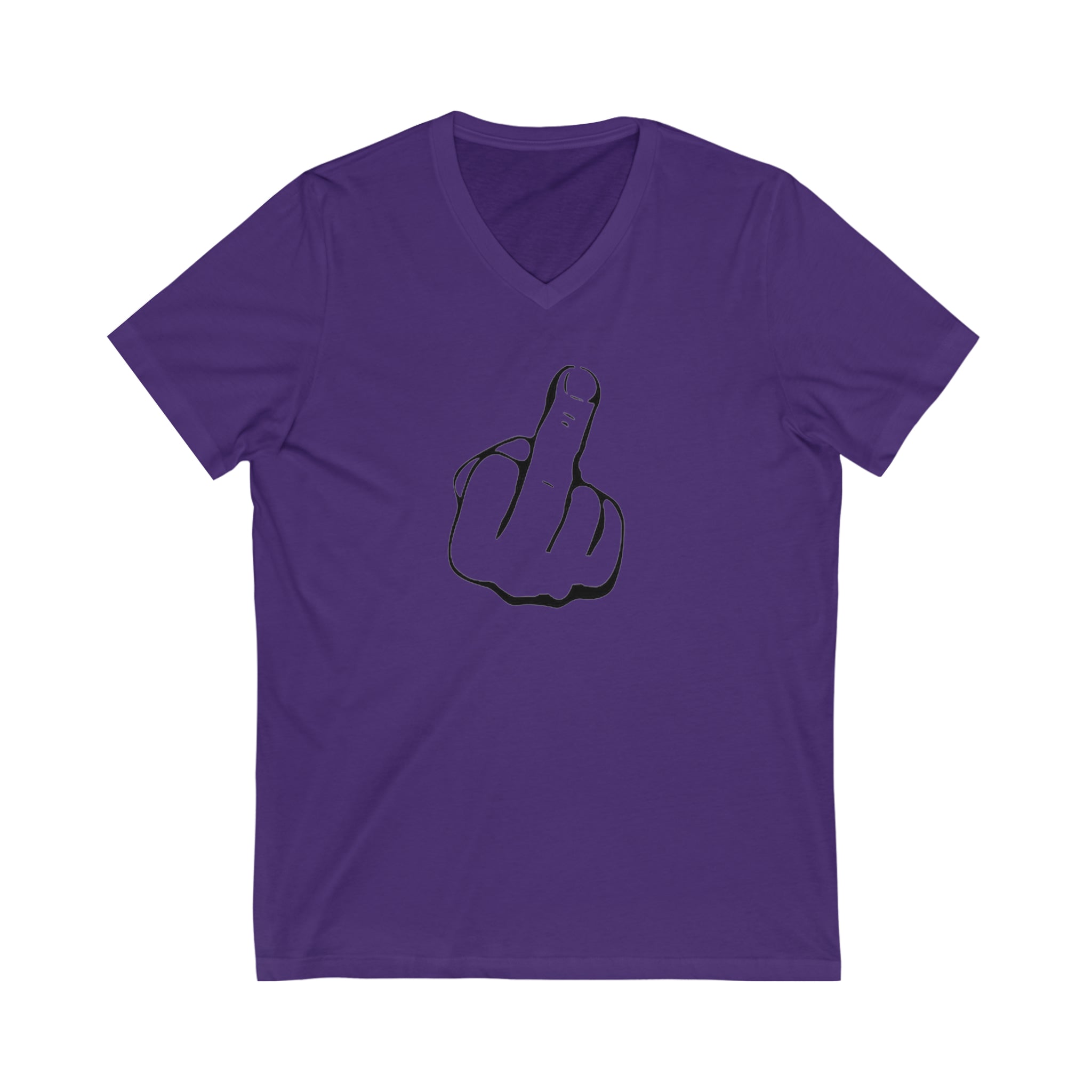 The Middle Finger Unisex Jersey Short Sleeve V-Neck Tee