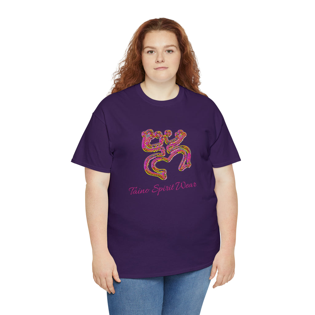 Taino/Puerto Rican Red Coqui Unisex Heavy Cotton Tee